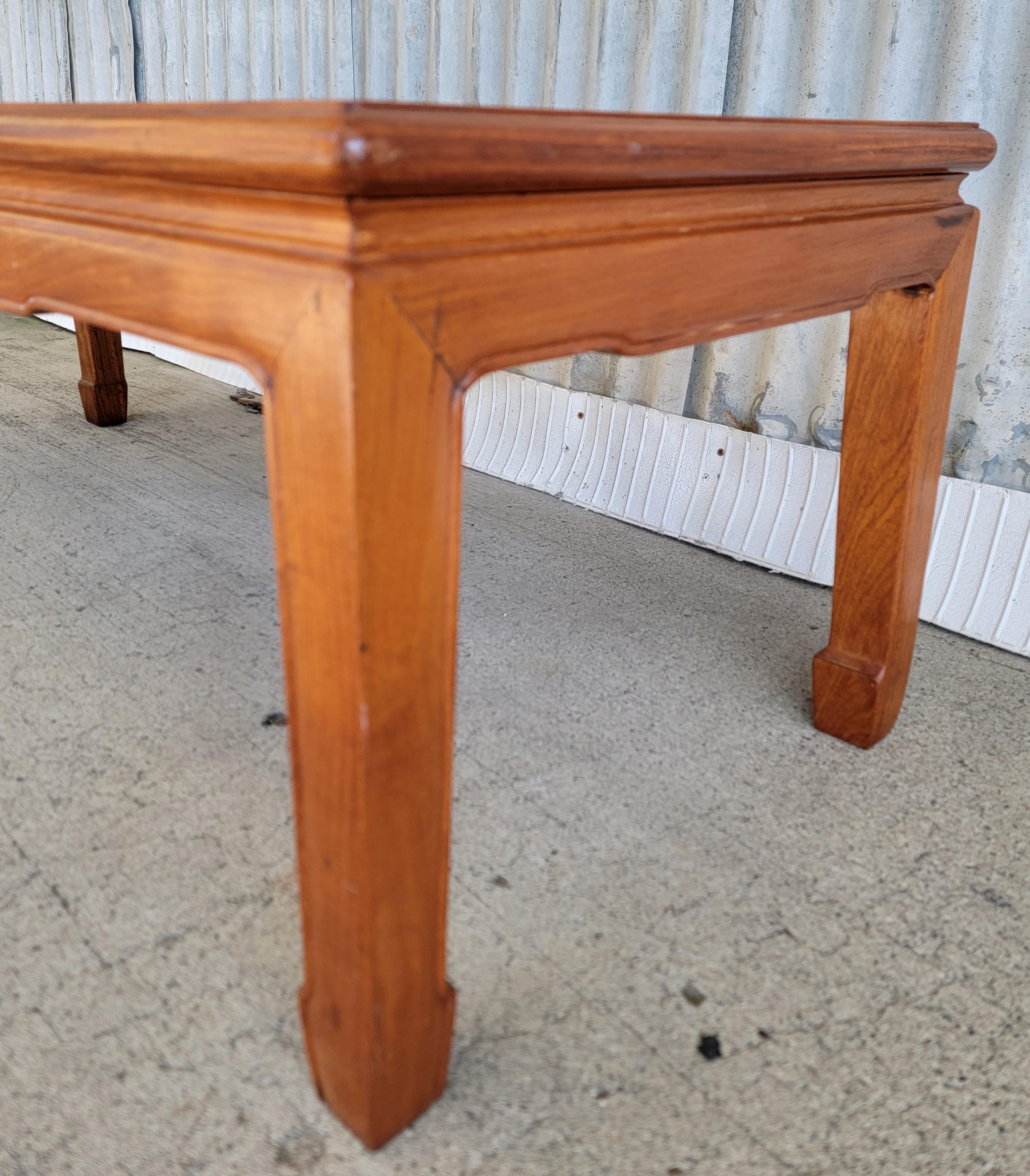 Chinese Ming Style Asian Hardwood Coffee Table For Sale