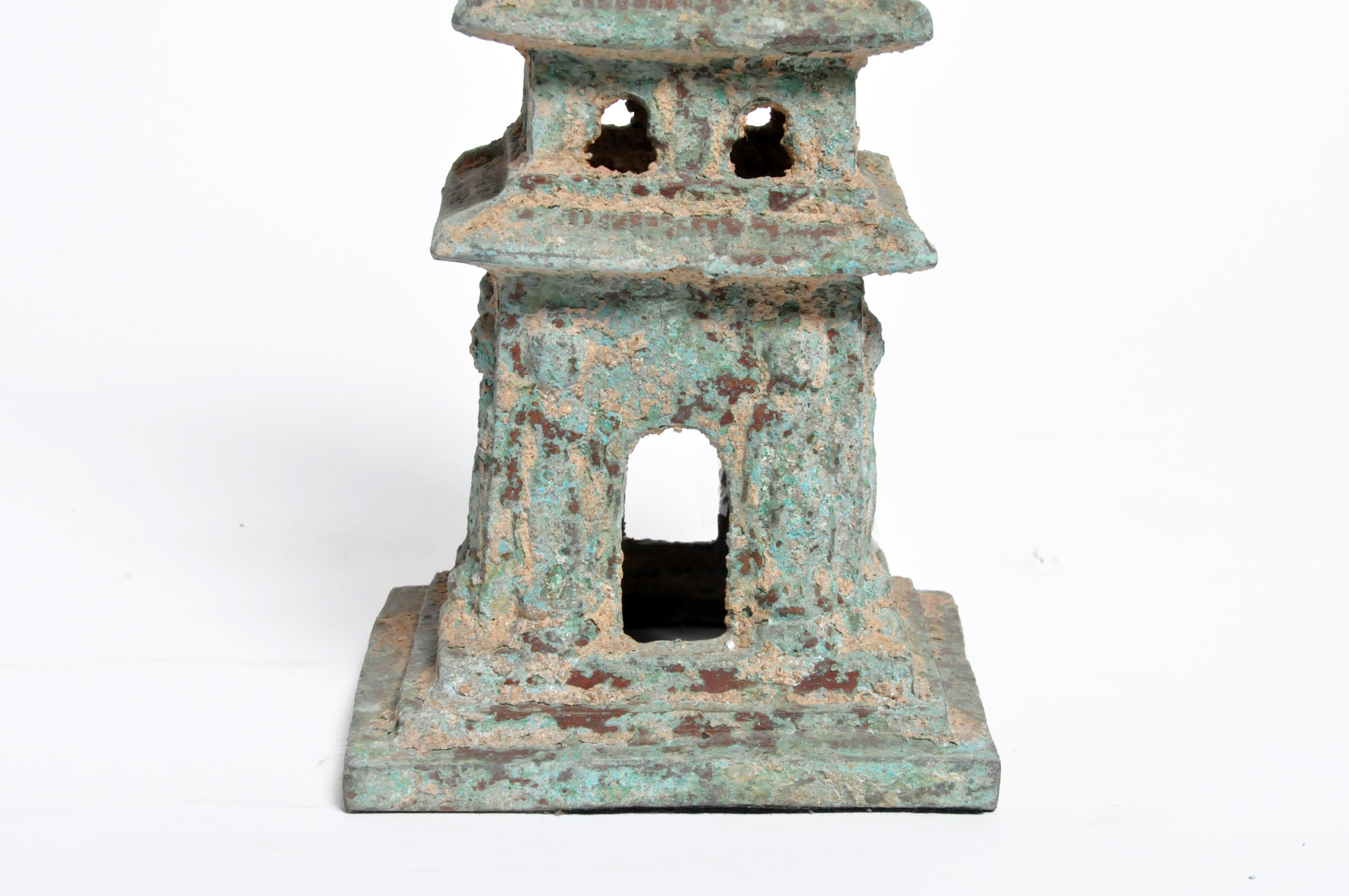 Ming Style Brass Watch Tower Pagoda 7
