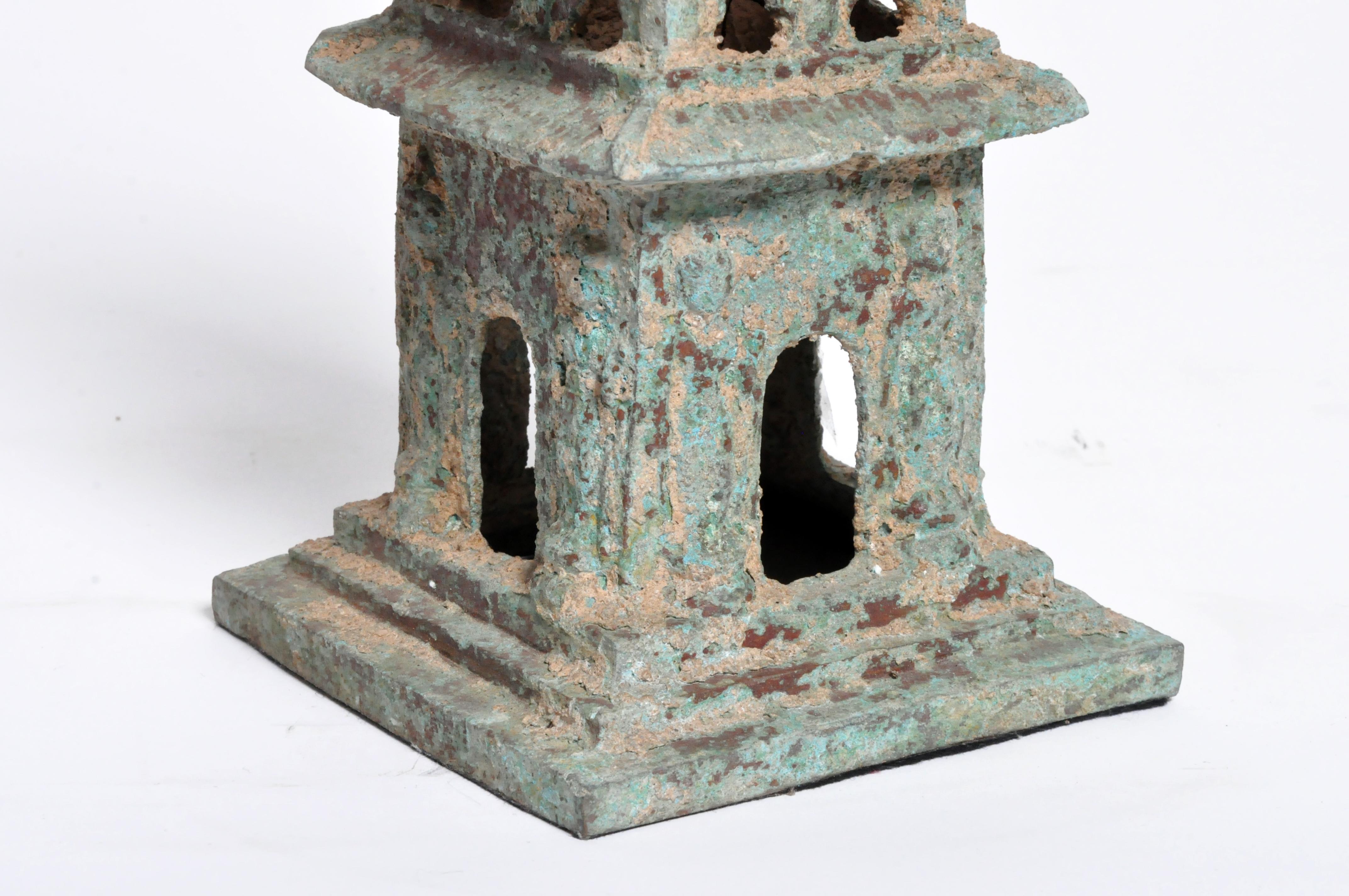 Ming Style Brass Watch Tower Pagoda 4