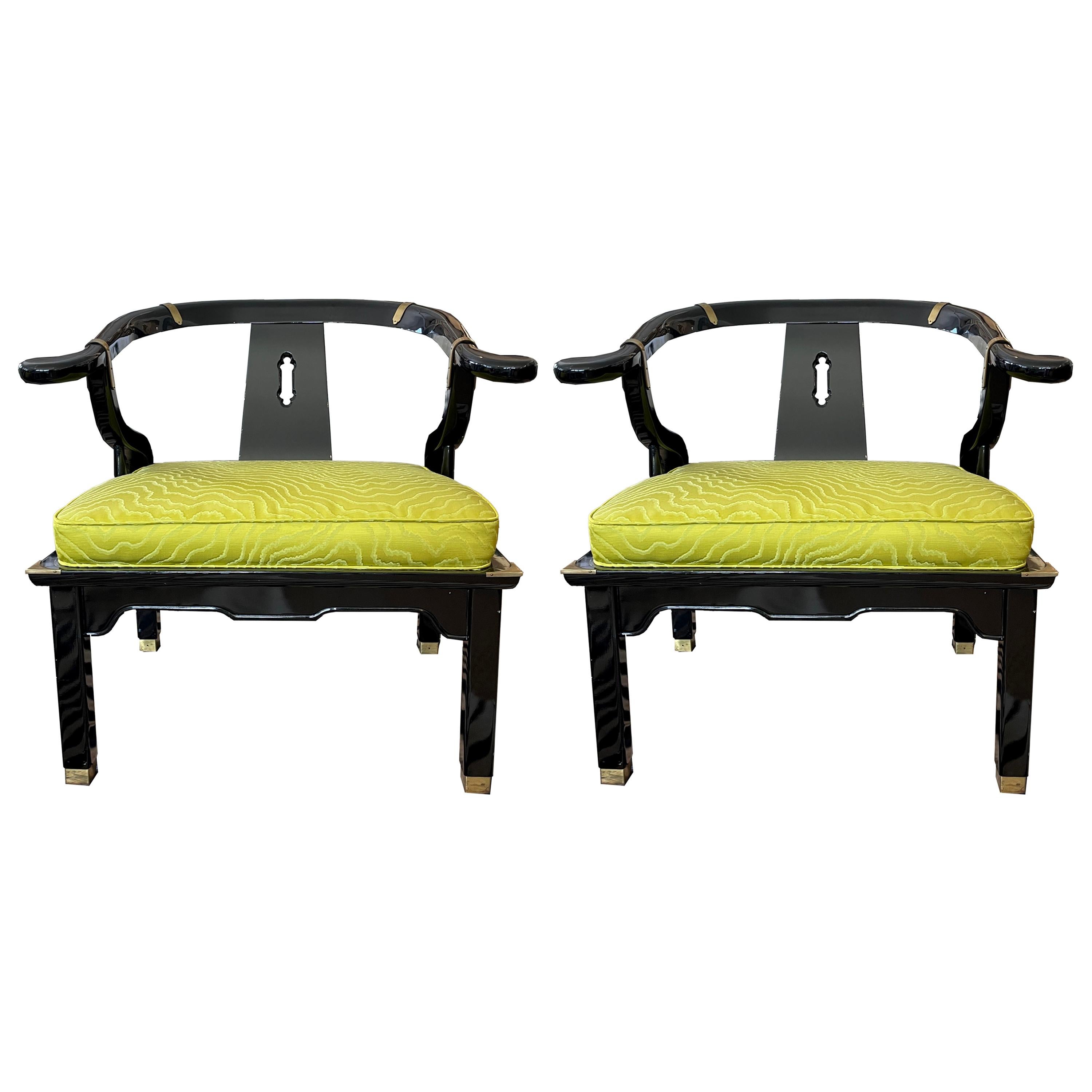 Ming Style Chairs by James Mont for Century Furniture, a Pair