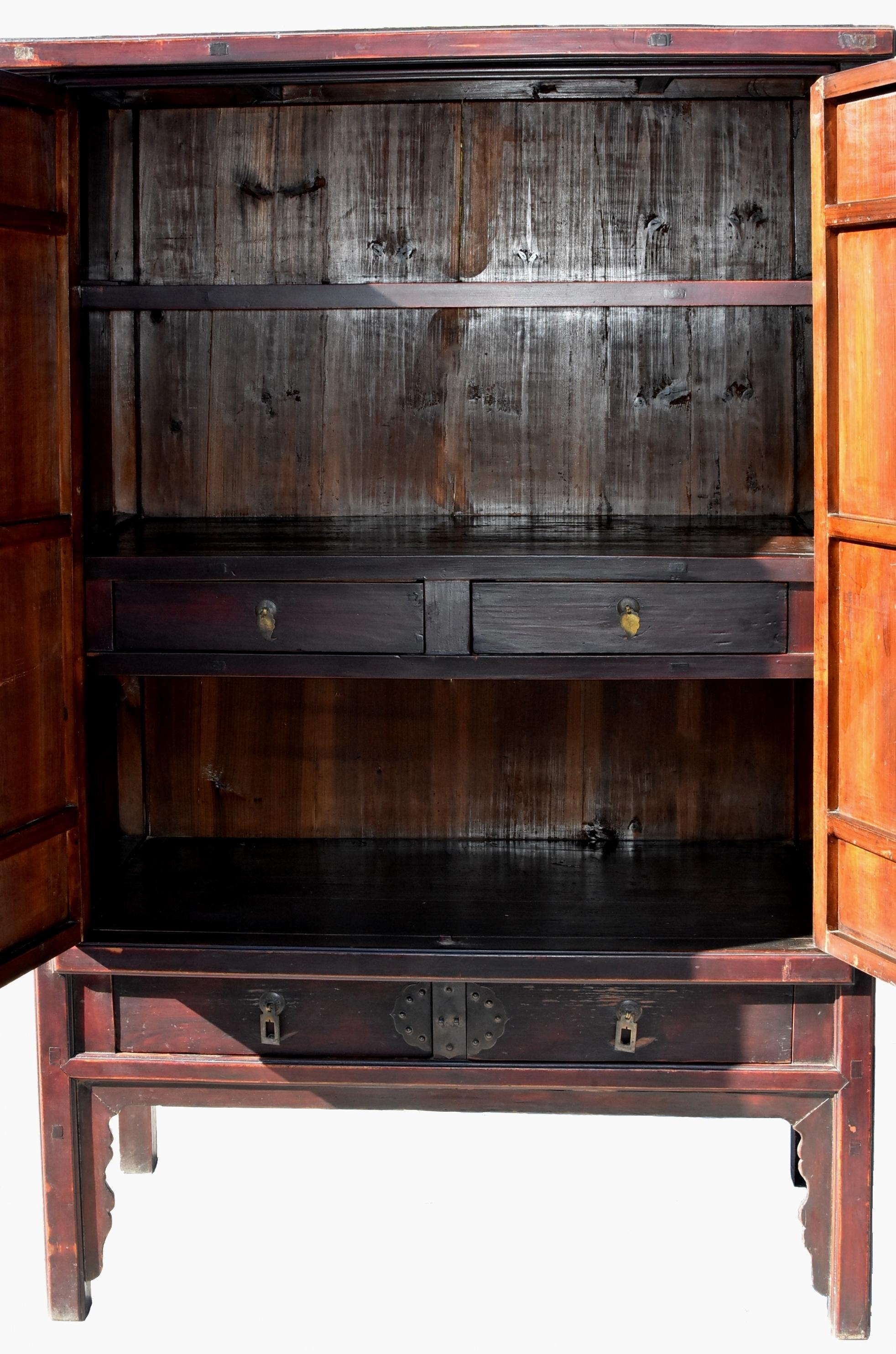 Ming Style Chinese Scholar's Cabinet For Sale 9