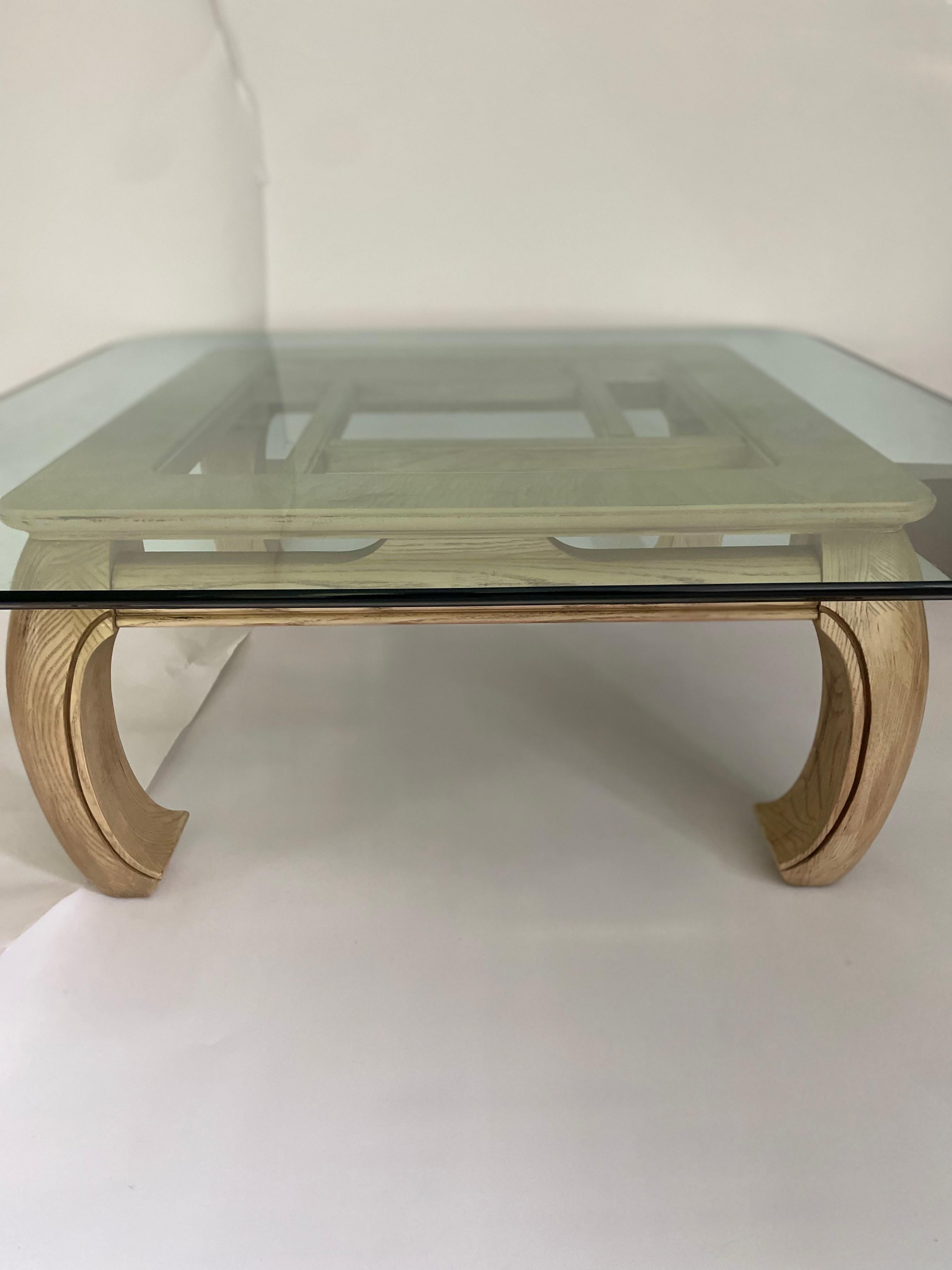 Cerused Ming Style Coffee Table by Lane Furniture For Sale
