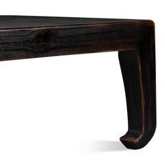 Ming Style Ebonized Pine Coffee Table