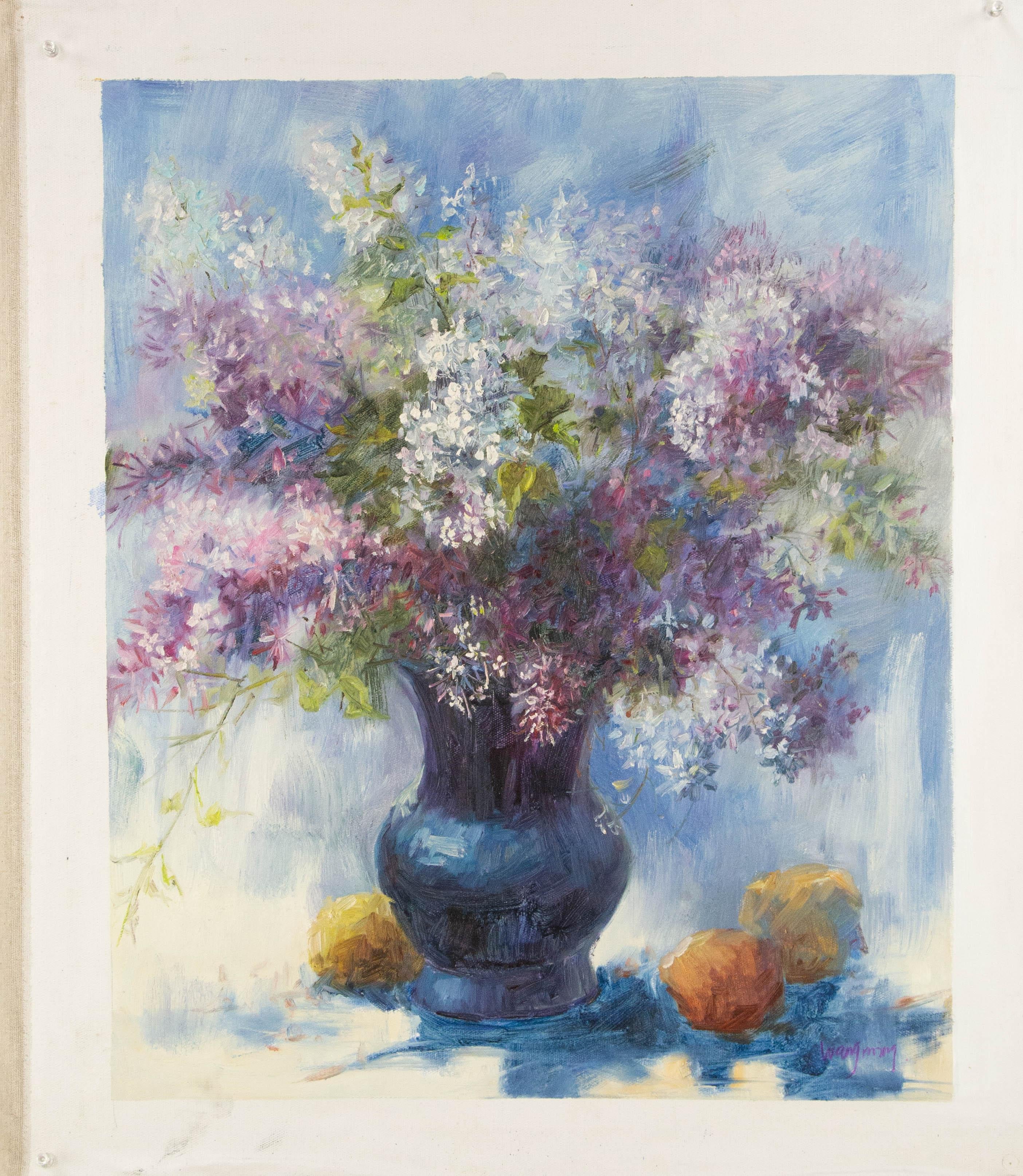 Ming Wang Original Oil On Canvas 
