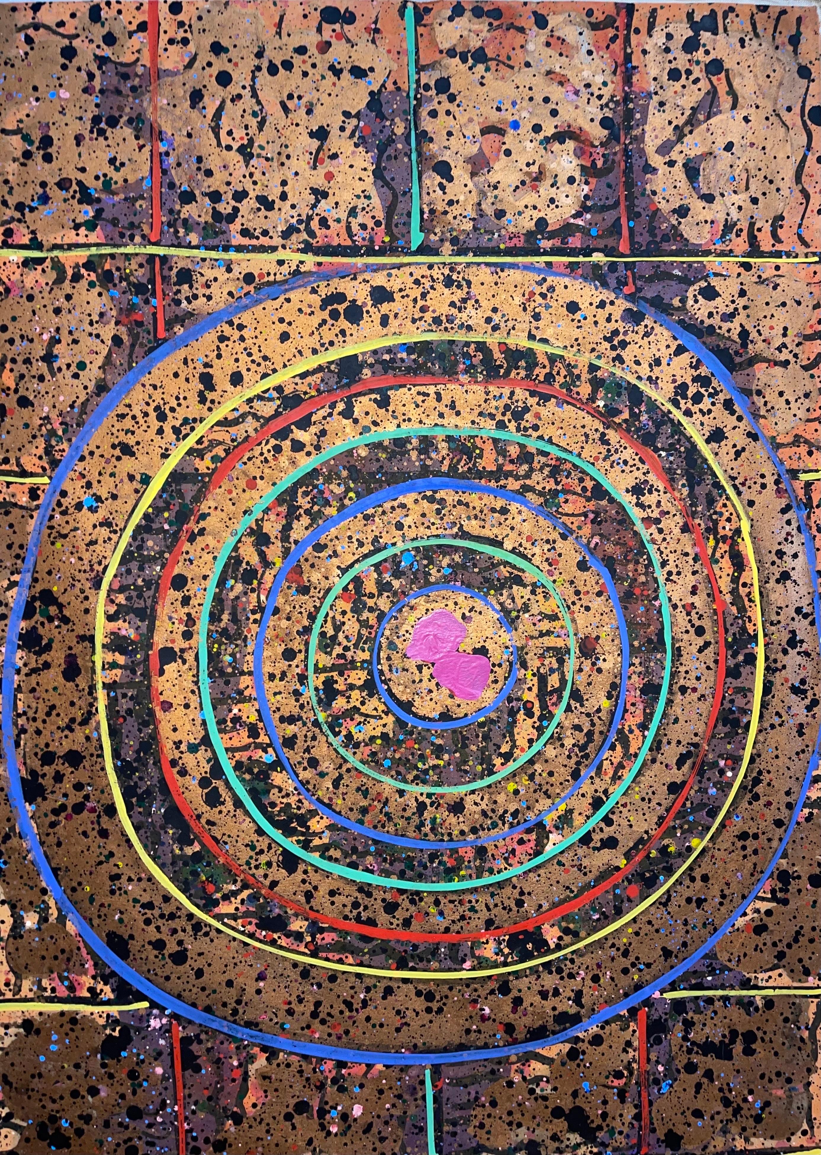Pittura astratta espressionista cinese-americana Zen Space Scuola del colore WangMing in vendita 7