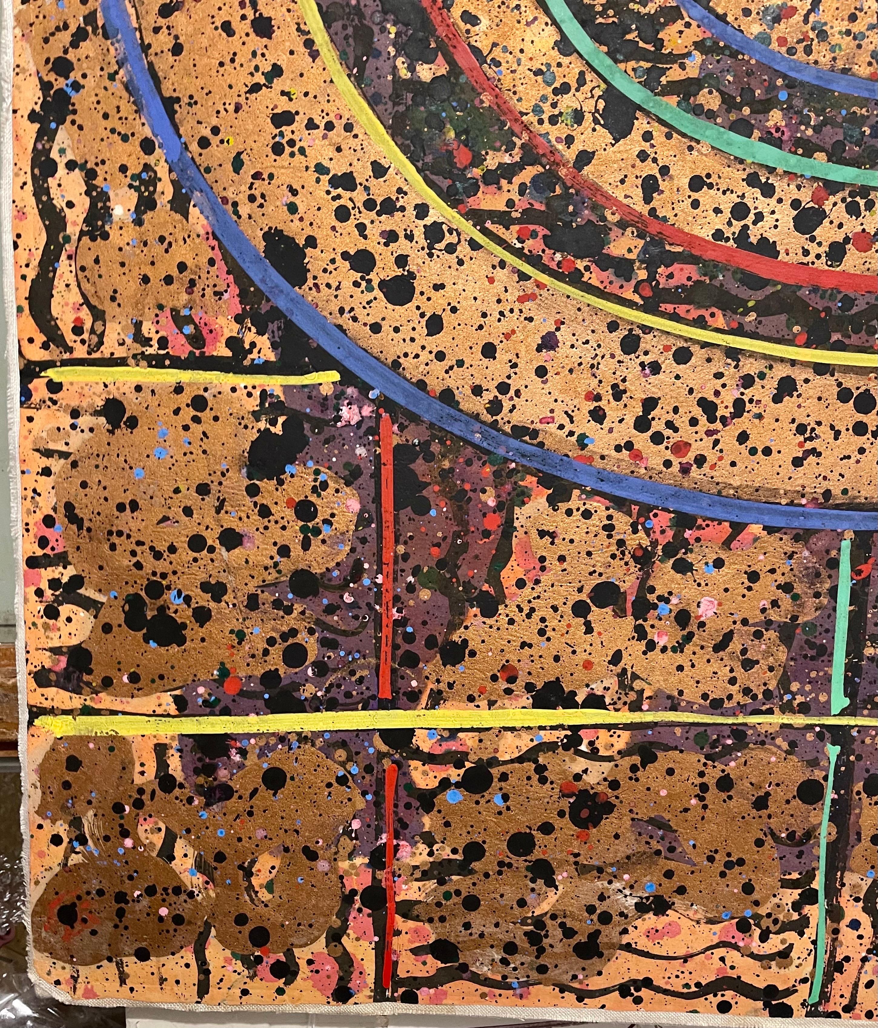 Pittura astratta espressionista cinese-americana Zen Space Scuola del colore WangMing in vendita 8