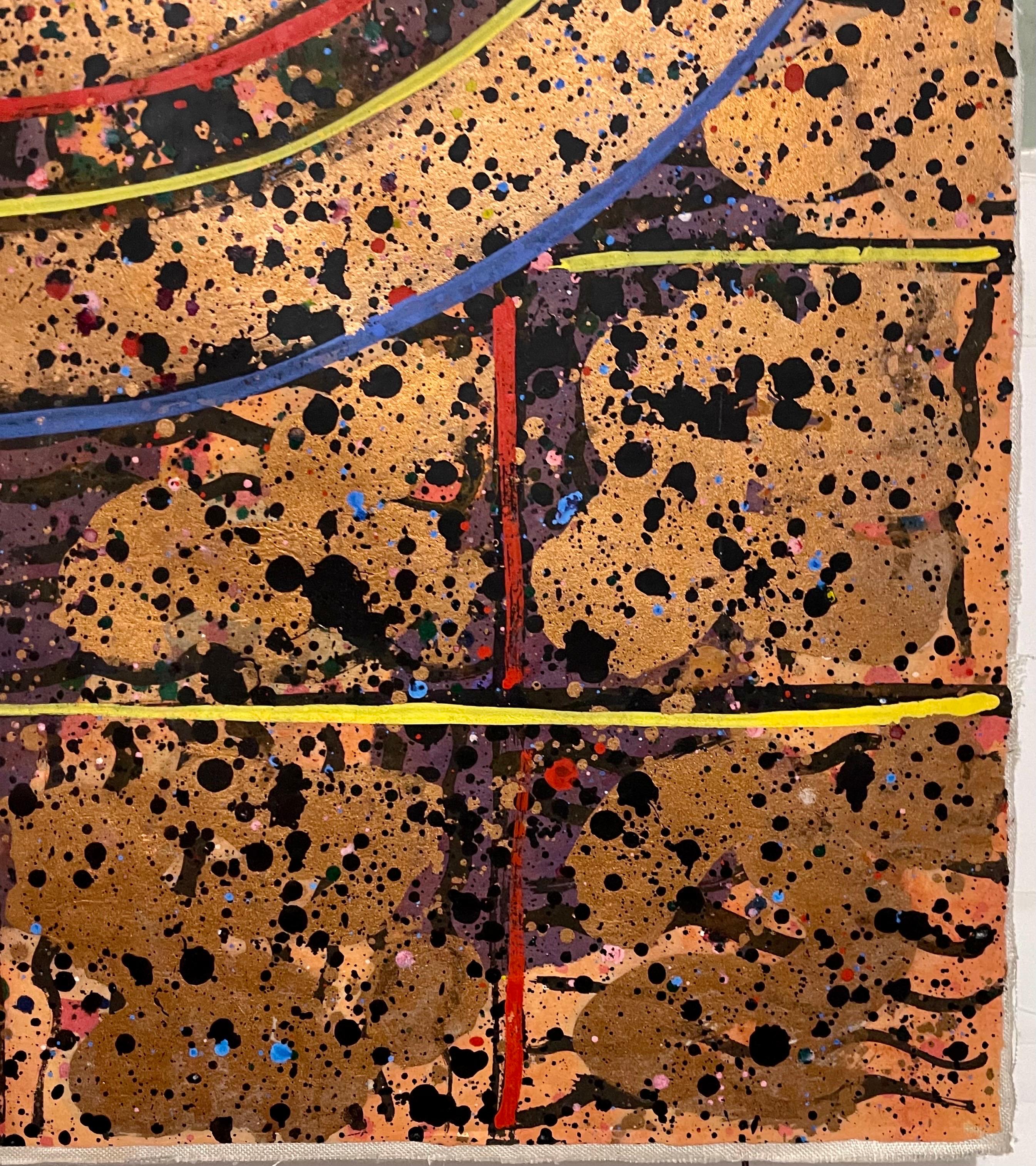 Pittura astratta espressionista cinese-americana Zen Space Scuola del colore WangMing in vendita 9