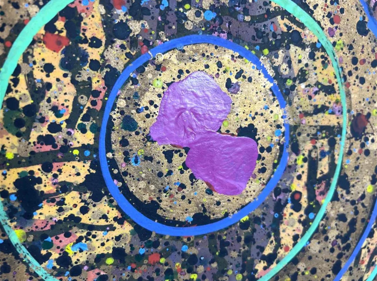 Pittura astratta espressionista cinese-americana Zen Space Scuola del colore WangMing in vendita 3