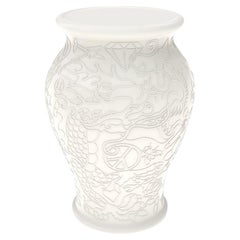 Ming White Stool / Side Table by Studio Job, Made in Italy
