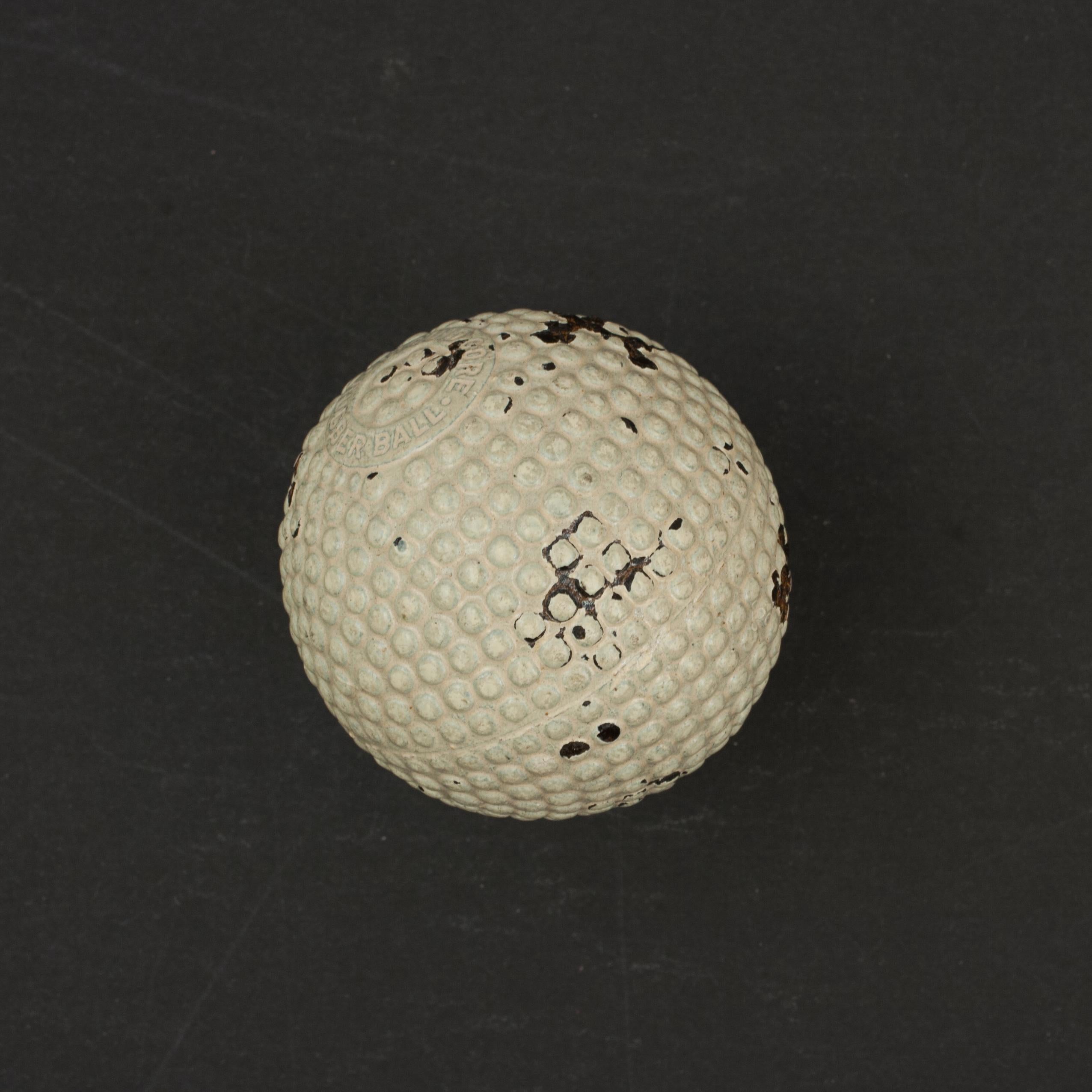 Early 20th Century Mingays Patent, Gutta Percha, Golf Ball For Sale