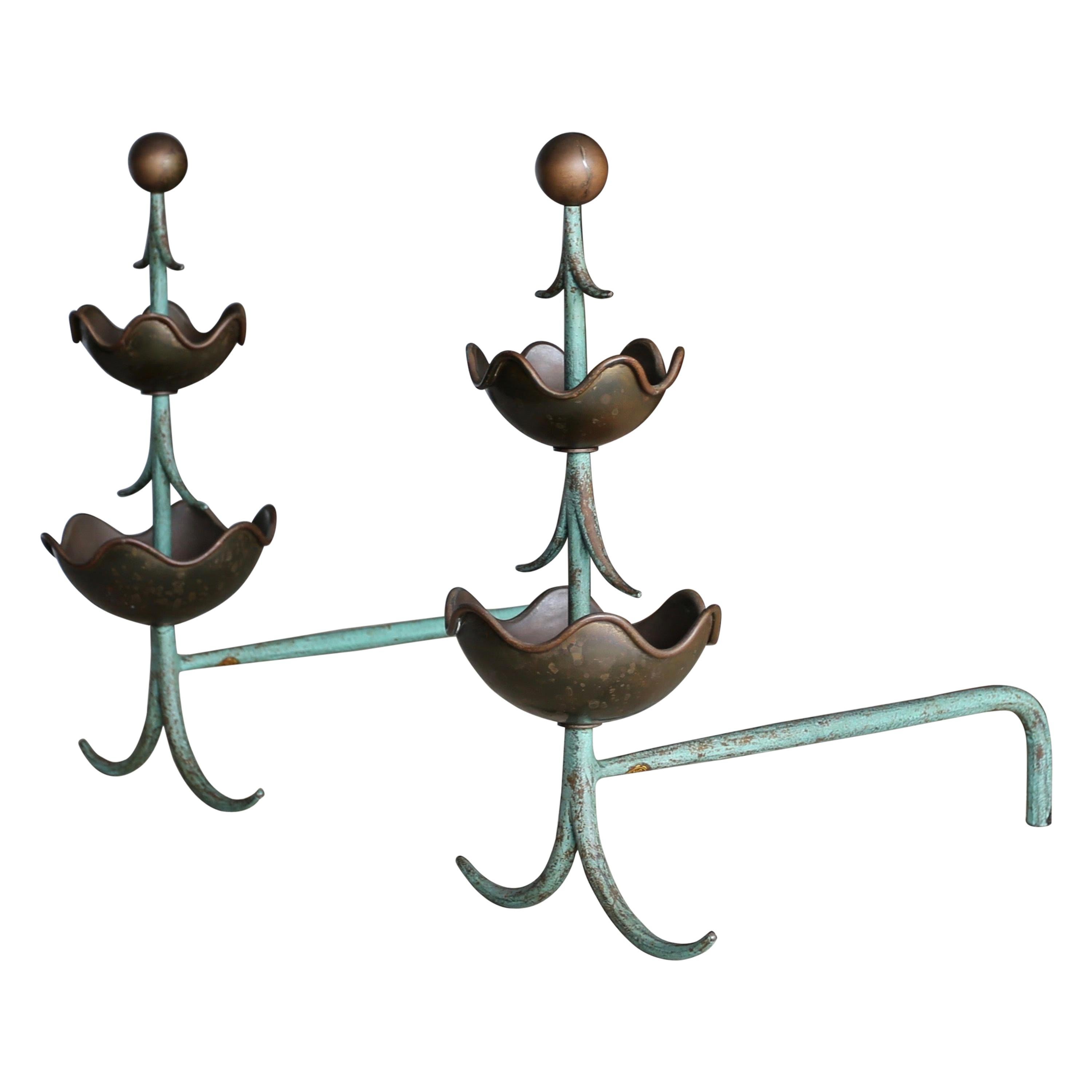 Mingazzi Italian Andirons, circa 1950