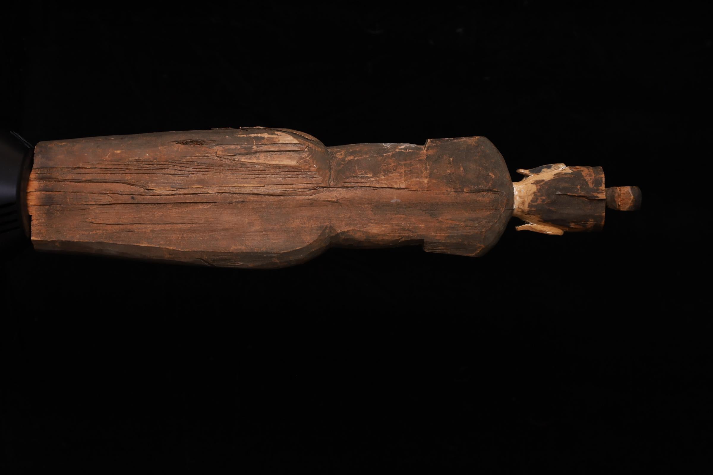 Art populaire japonais Mingei - Statue de Kannon Bosatsu, 18e siècle en vente 8