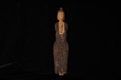 Mingei Japanese Folk Art — Statue of Kannon Bosatsu, 18th Century