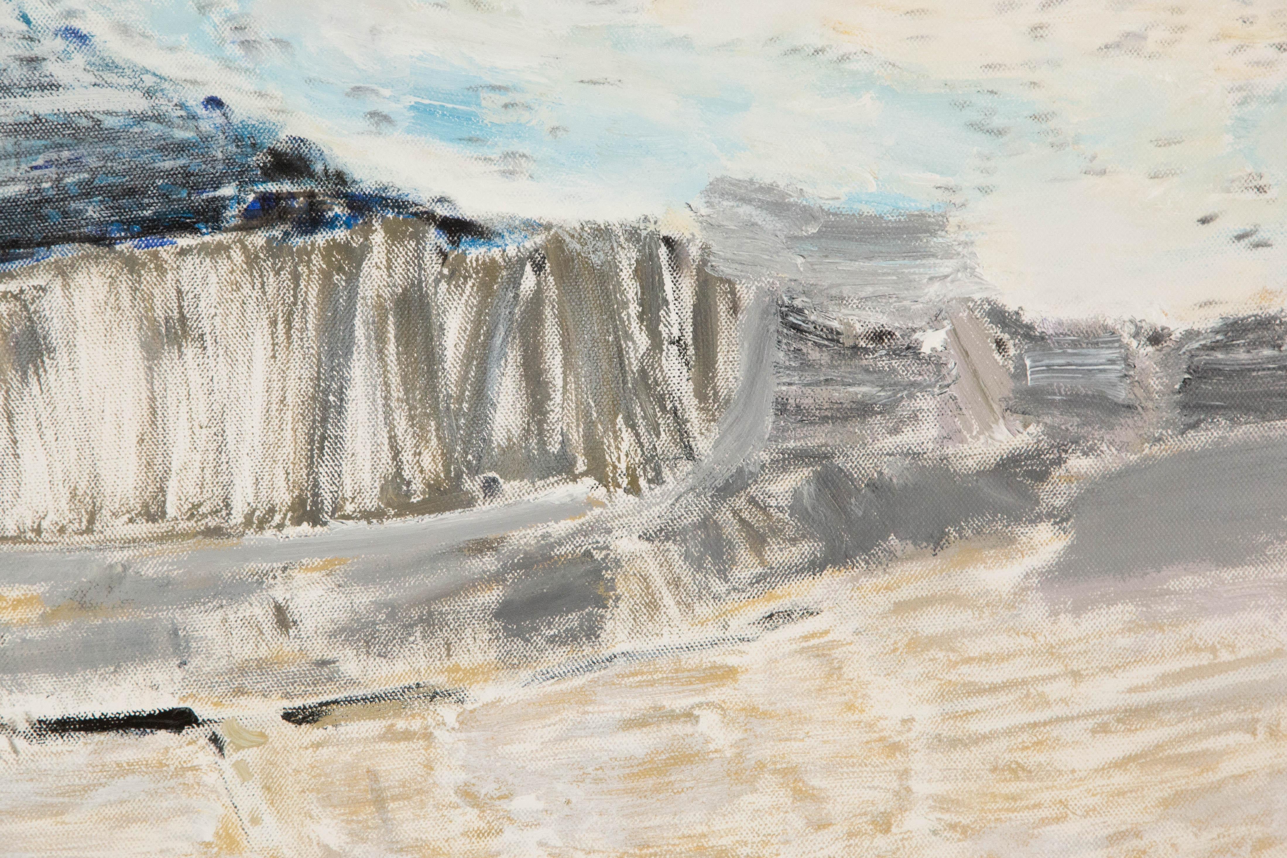Abstraktes Original-Acryl auf Leinwand „Untitled I“ Mingguang Yu im Angebot 3
