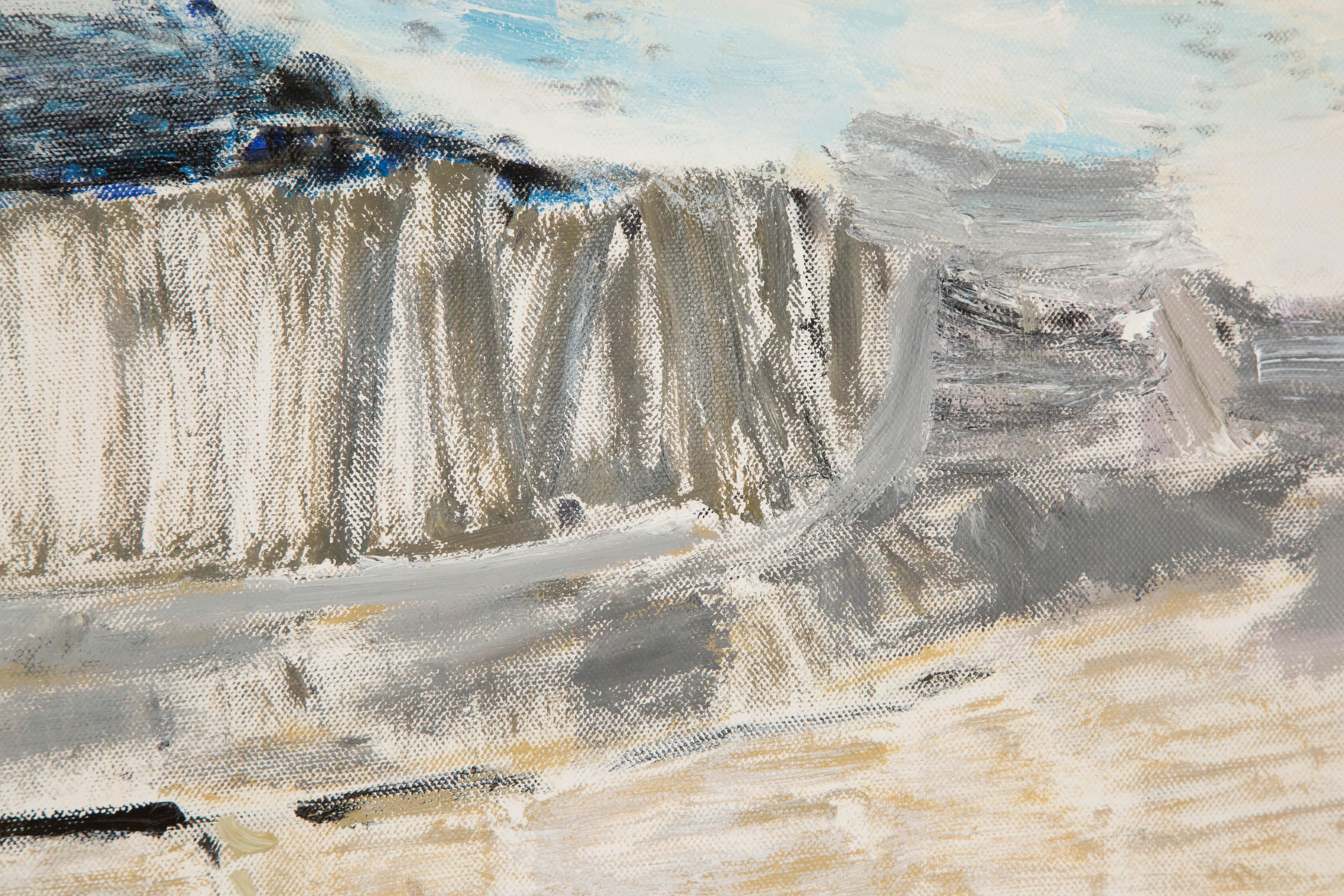 Abstraktes Original-Acryl auf Leinwand „Untitled I“ Mingguang Yu im Angebot 7