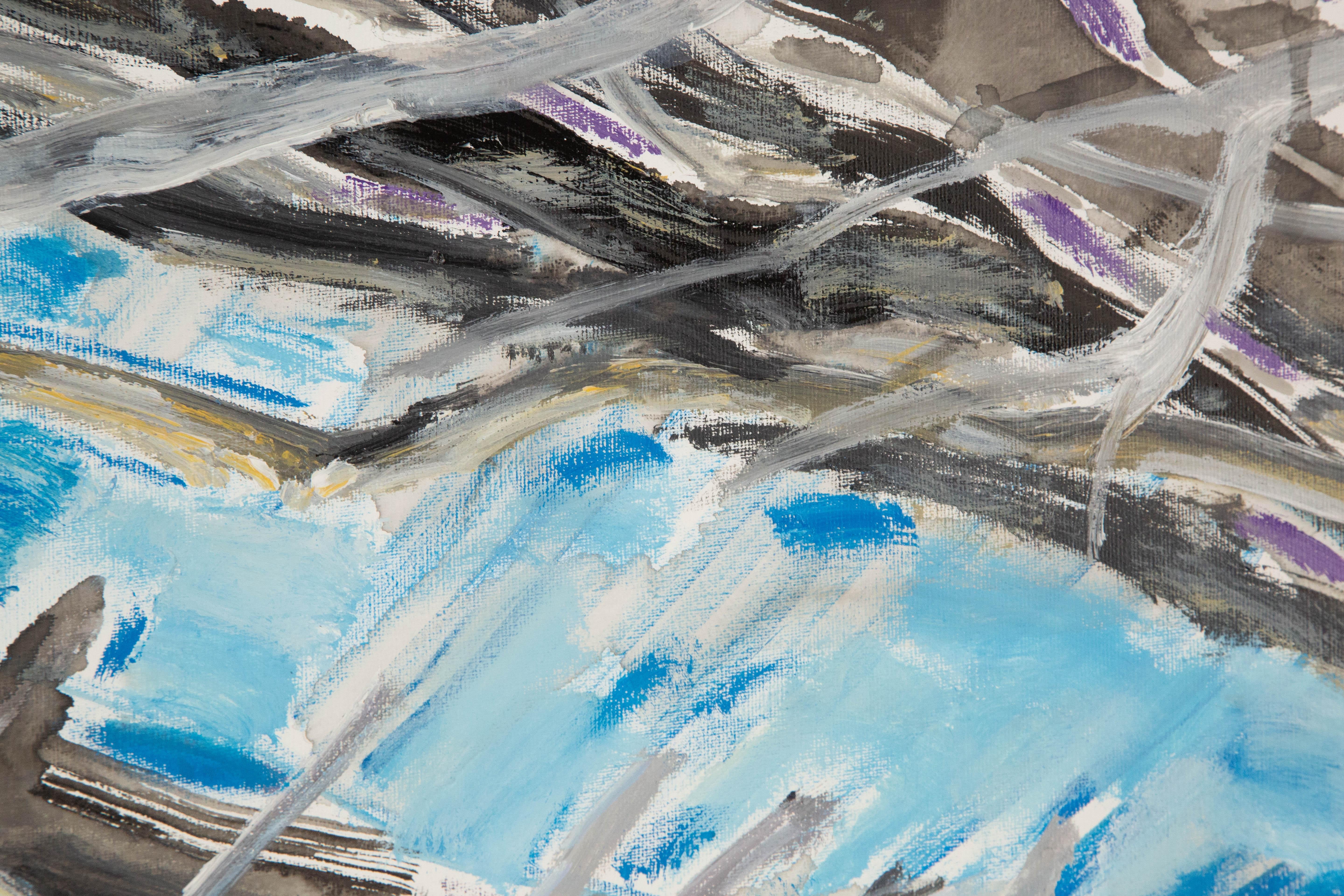 Mingguang Yu Abstract Original Acrylic On Canvas 