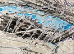 Mingguang Yu Abstract Original Acrylic On Canvas "Untitled II"