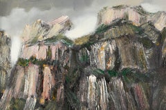 MingGuang Yu Landscape Original Oil On Canvas "Mountains In The Clouds"