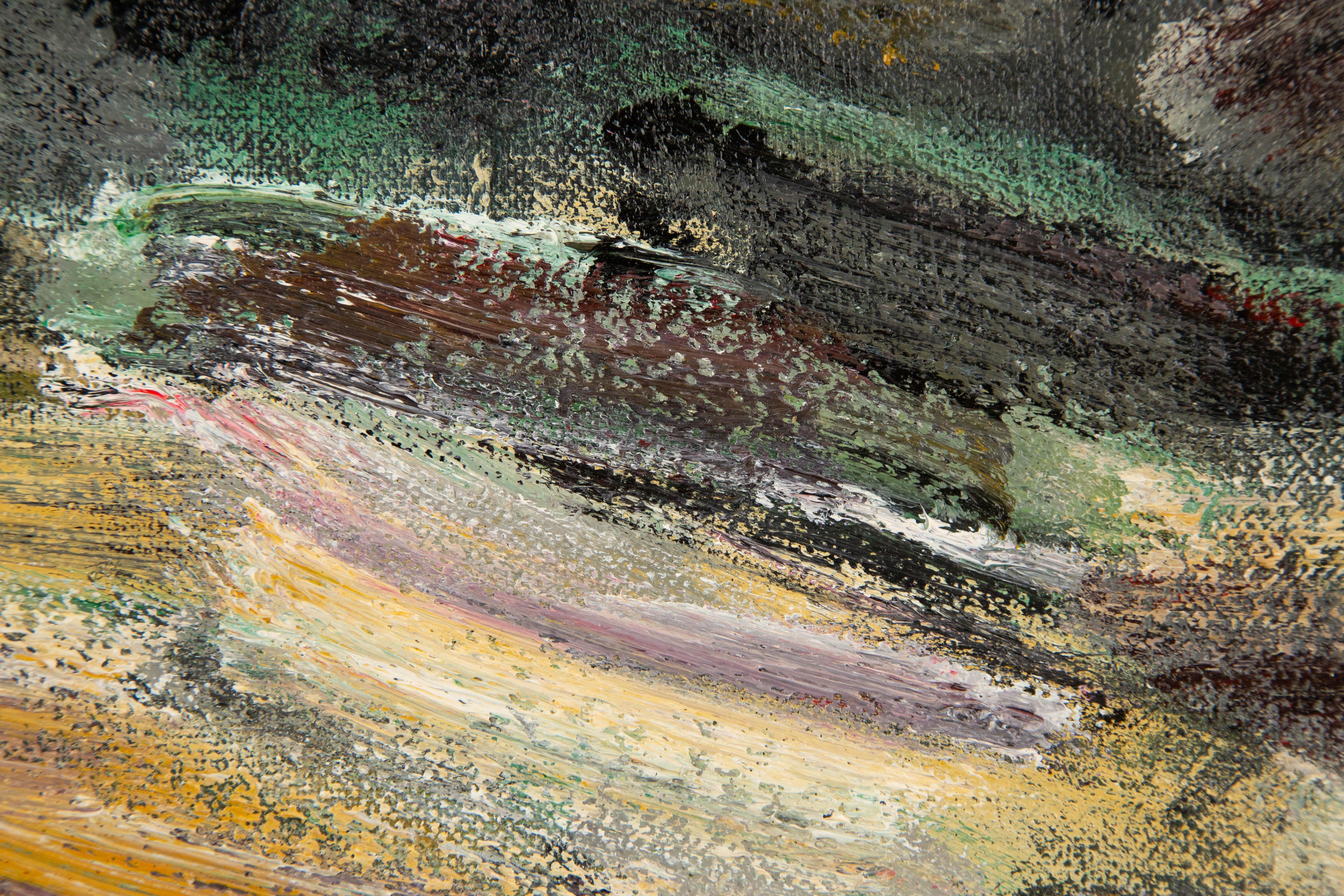 MingGuang Yu Landscape Original Oil On Canvas 