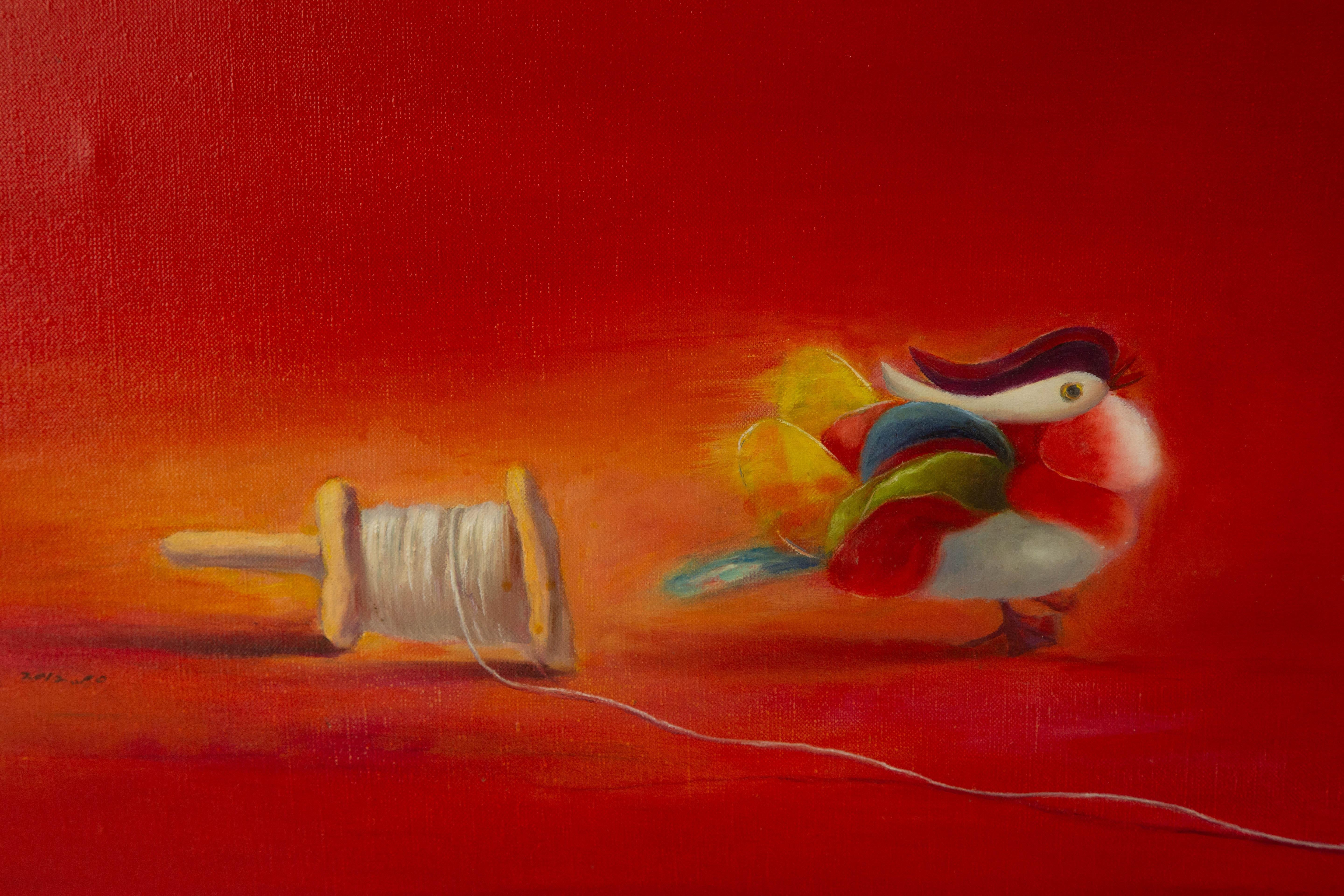 Mingjun Wang Animal Original Oil On Canvas 