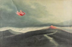 Mingjun Wang Landscape Original Oil On Canvas "Mandarin Duck"