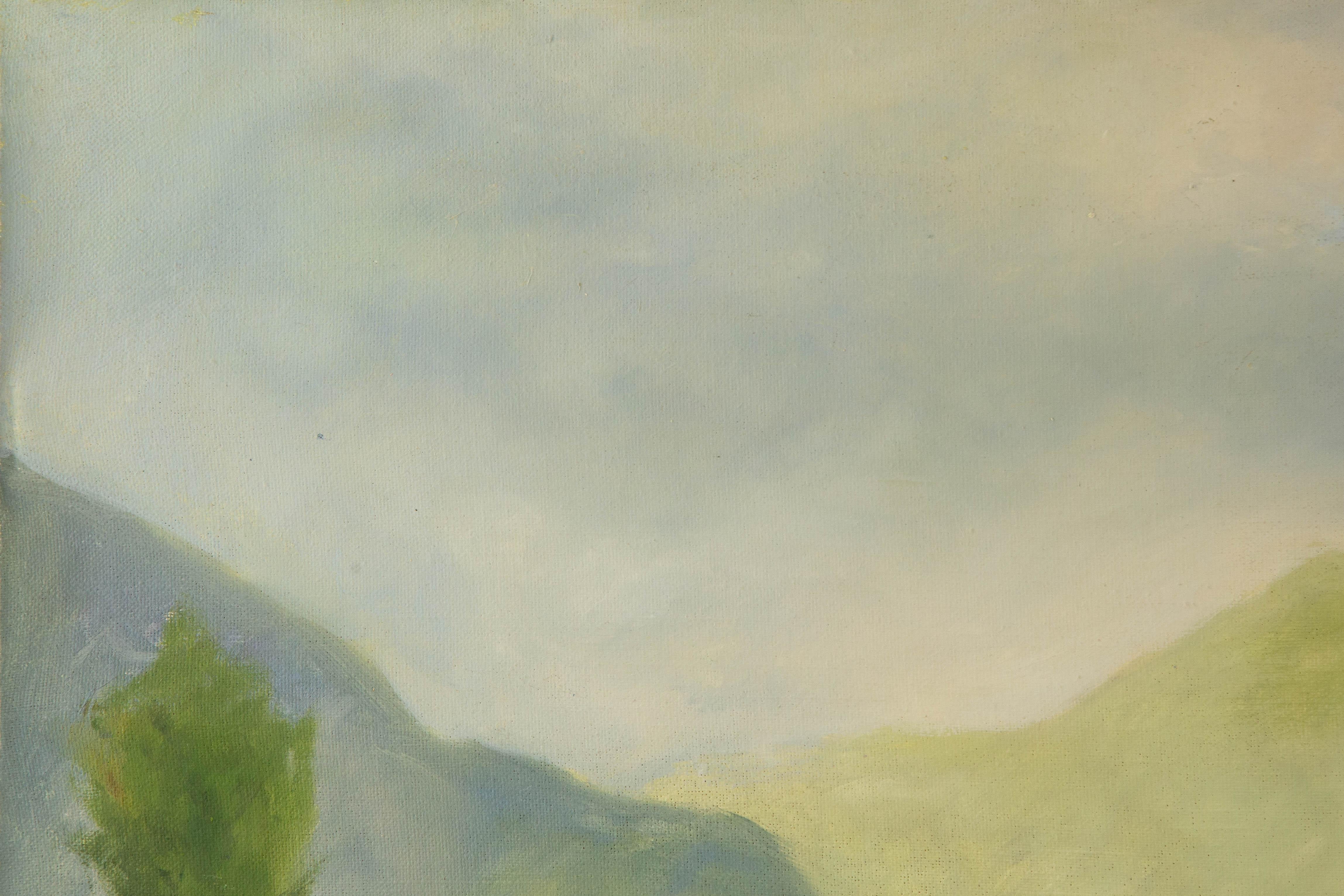 Mingjun Wang Landscape Original Oil On Canvas 