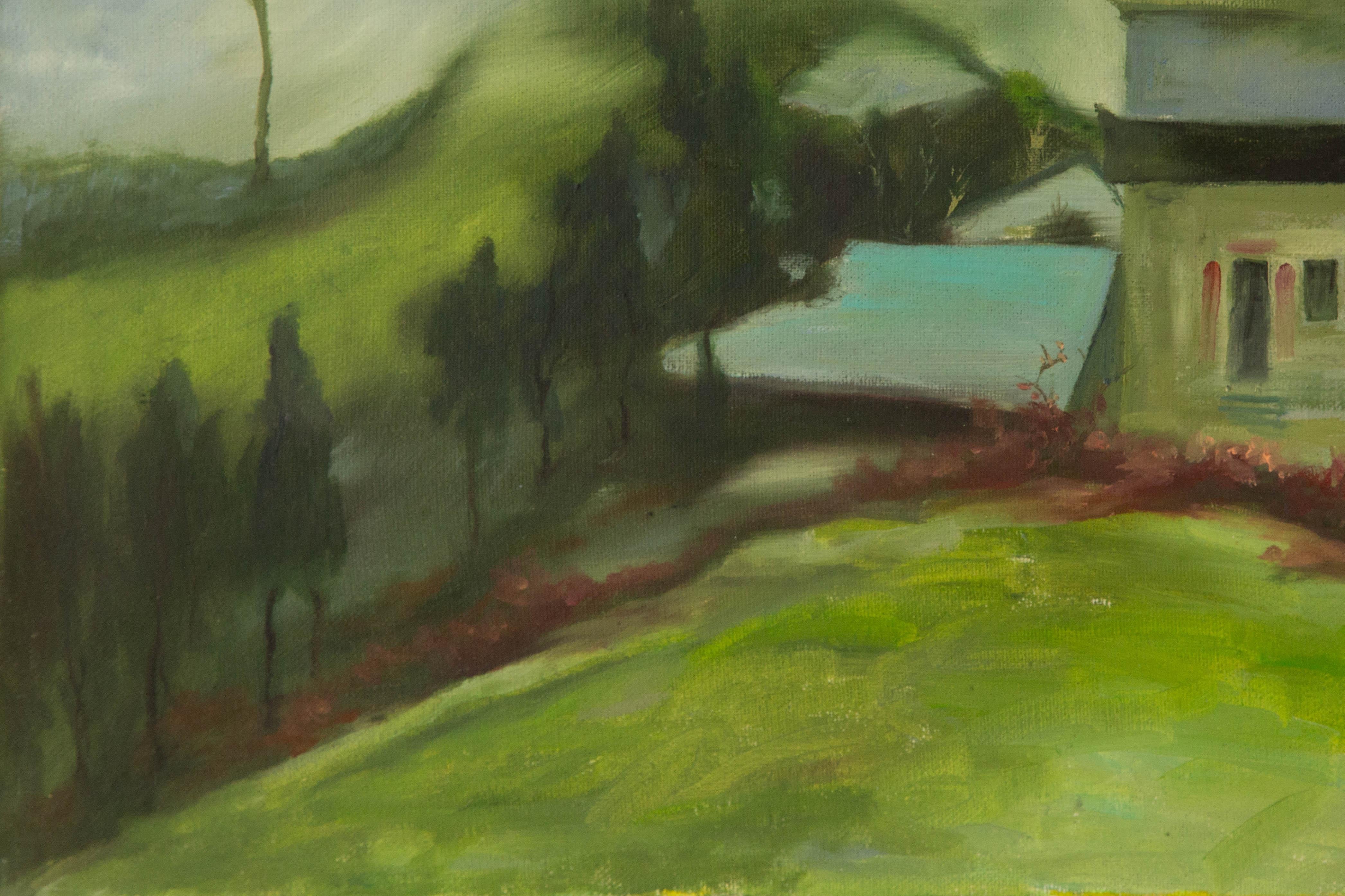 Mingjun Wang Landscape Original Oil On Canvas 