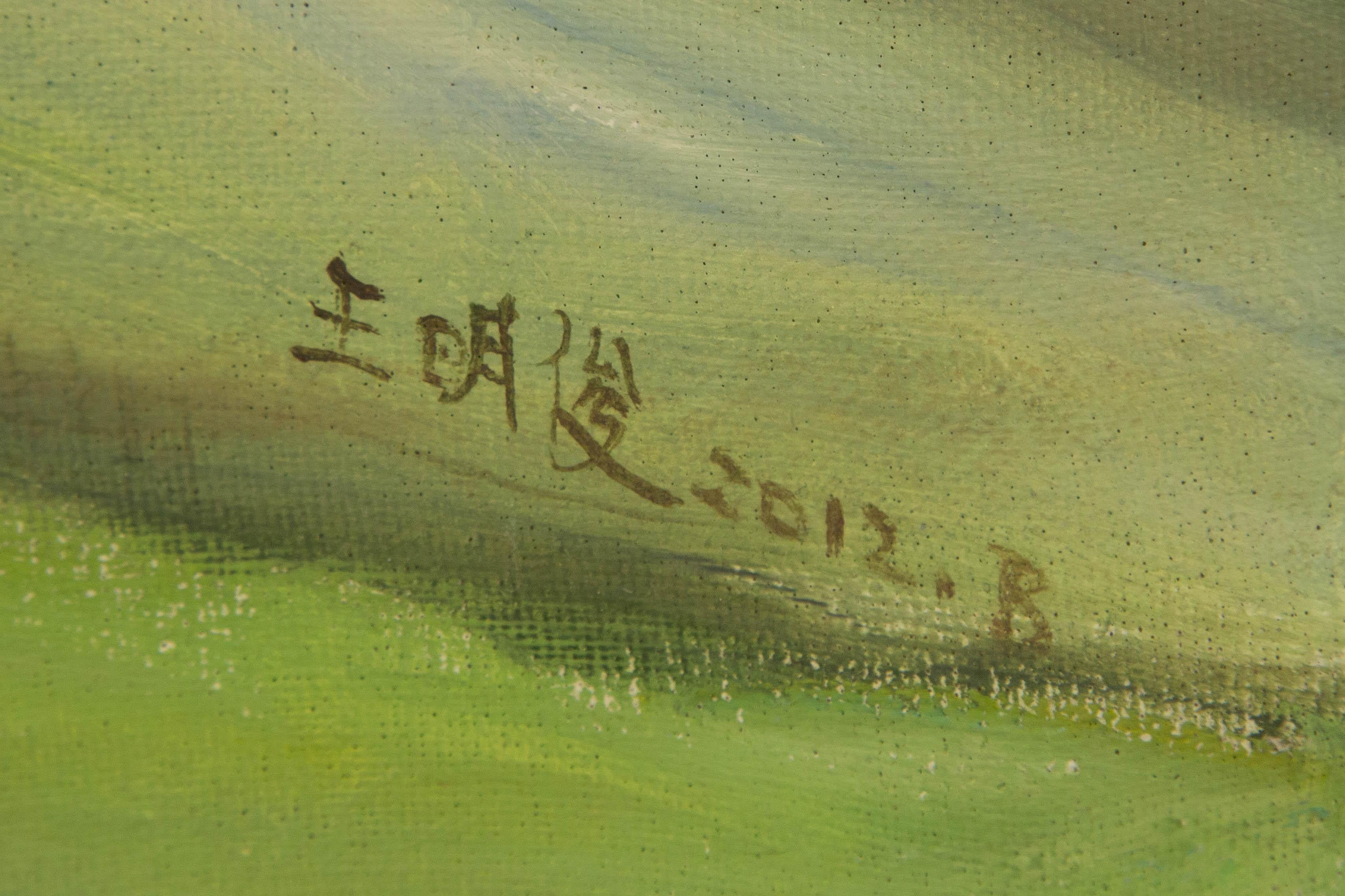 Mingjun Wang Landscape Original Oil On Canvas 