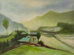 Mingjun Wang Landscape Original Oil On Canvas "Memories"