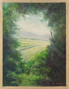 Mingjun Wang Landschaft Original Öl auf Leinwand "New Views"