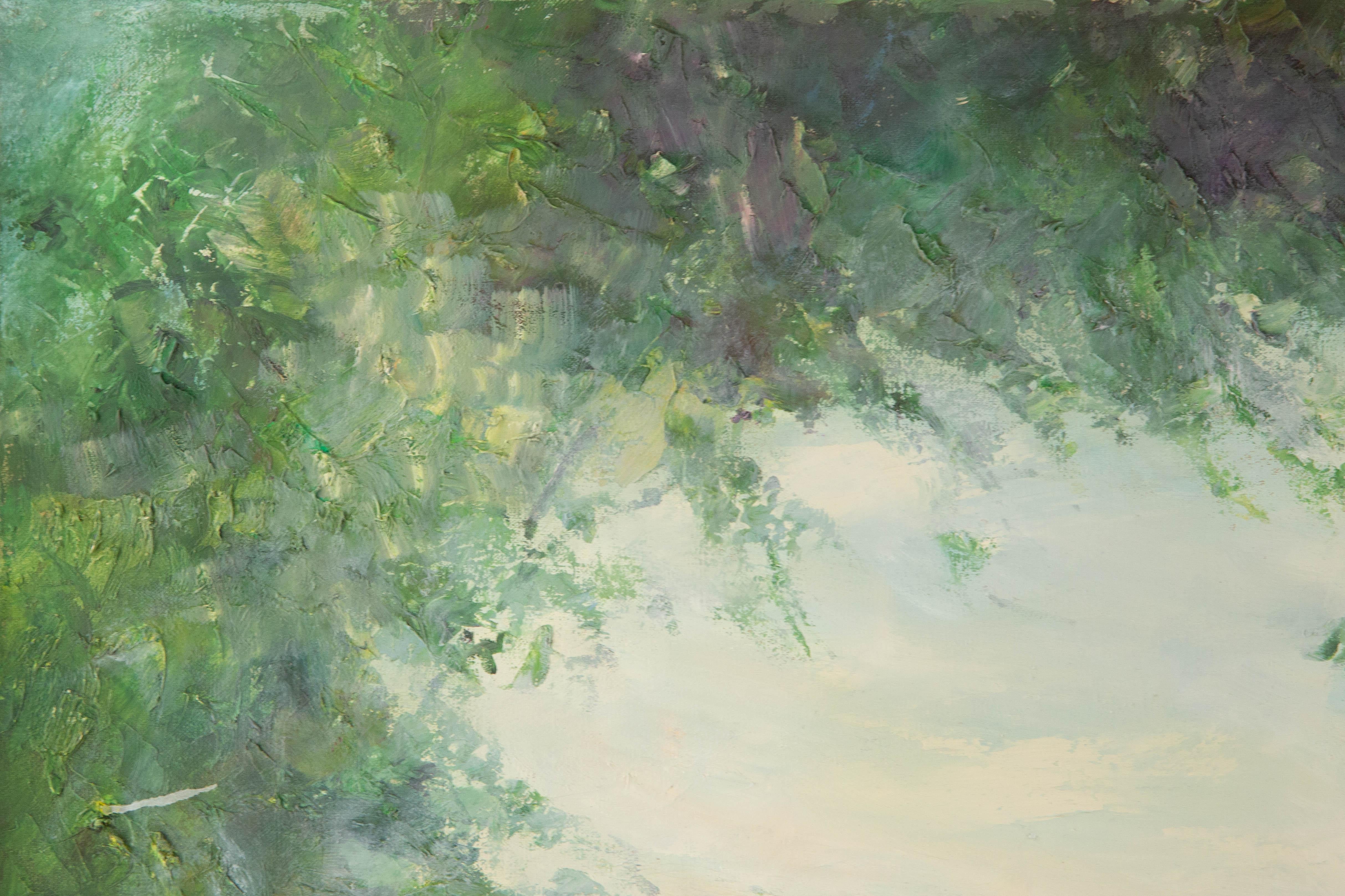 Mingjun Wang Landschaft Original Öl auf Leinwand 