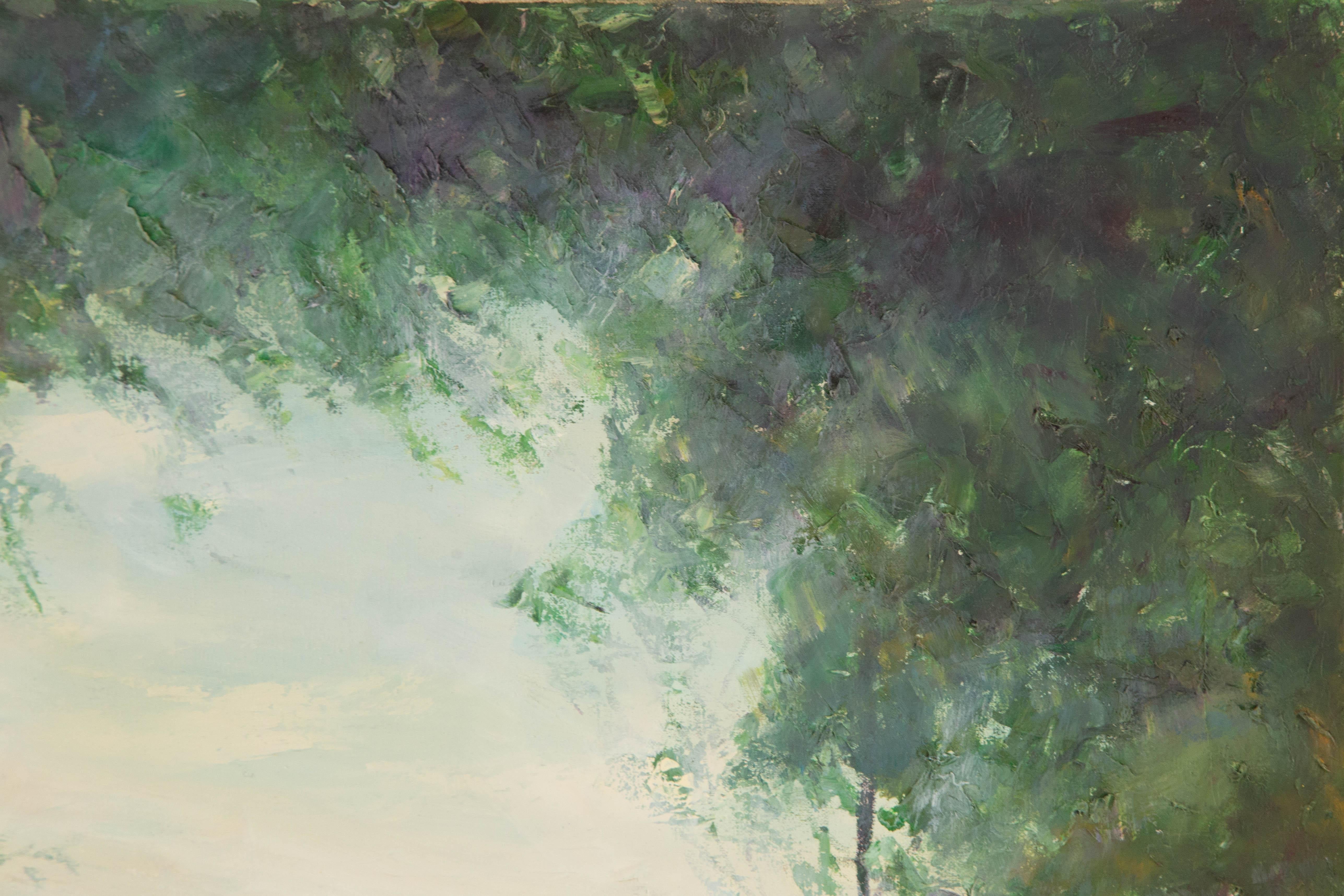 Mingjun Wang Landschaft Original Öl auf Leinwand 