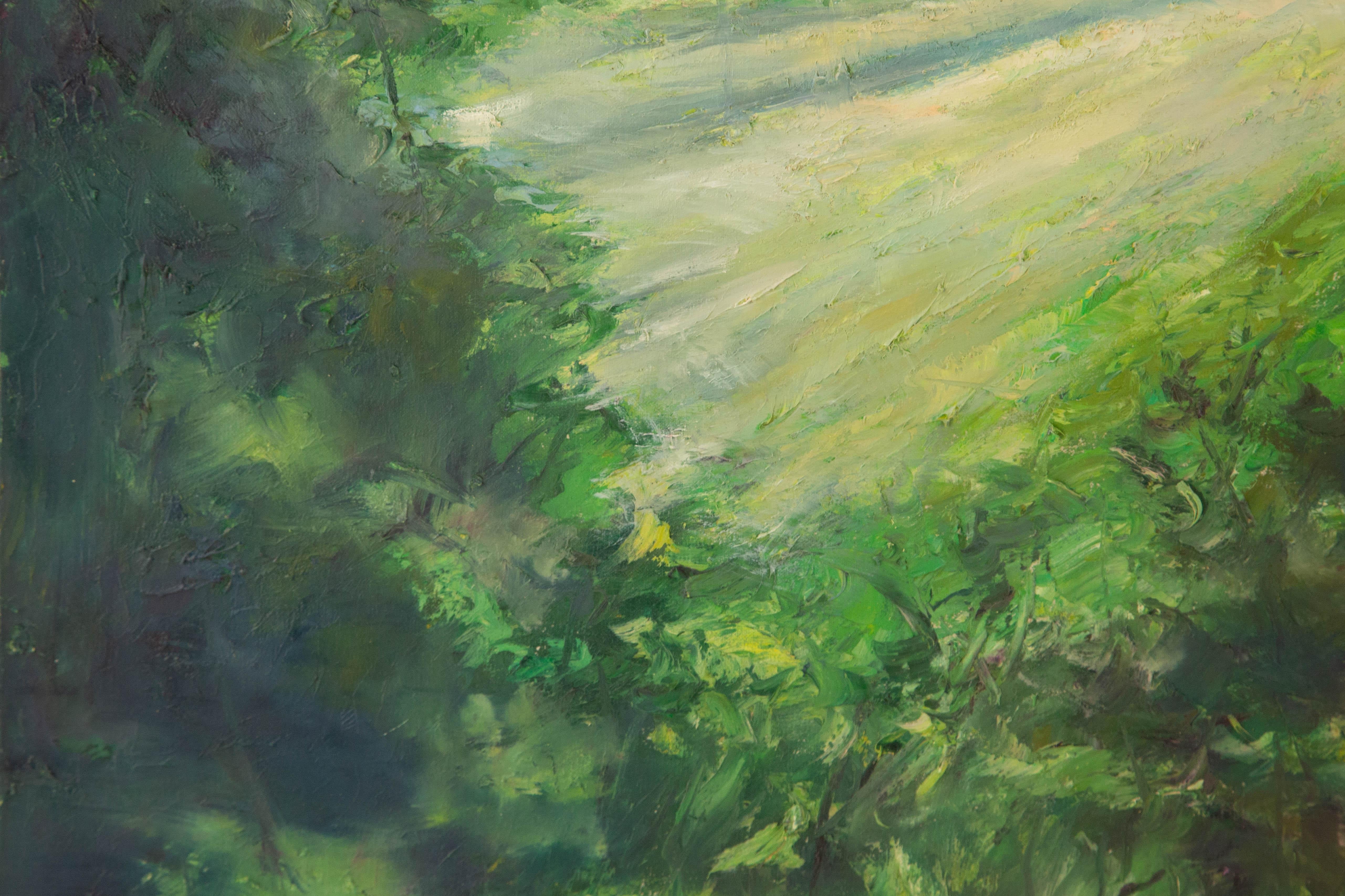 Mingjun Wang Landschaft Original Öl auf Leinwand 