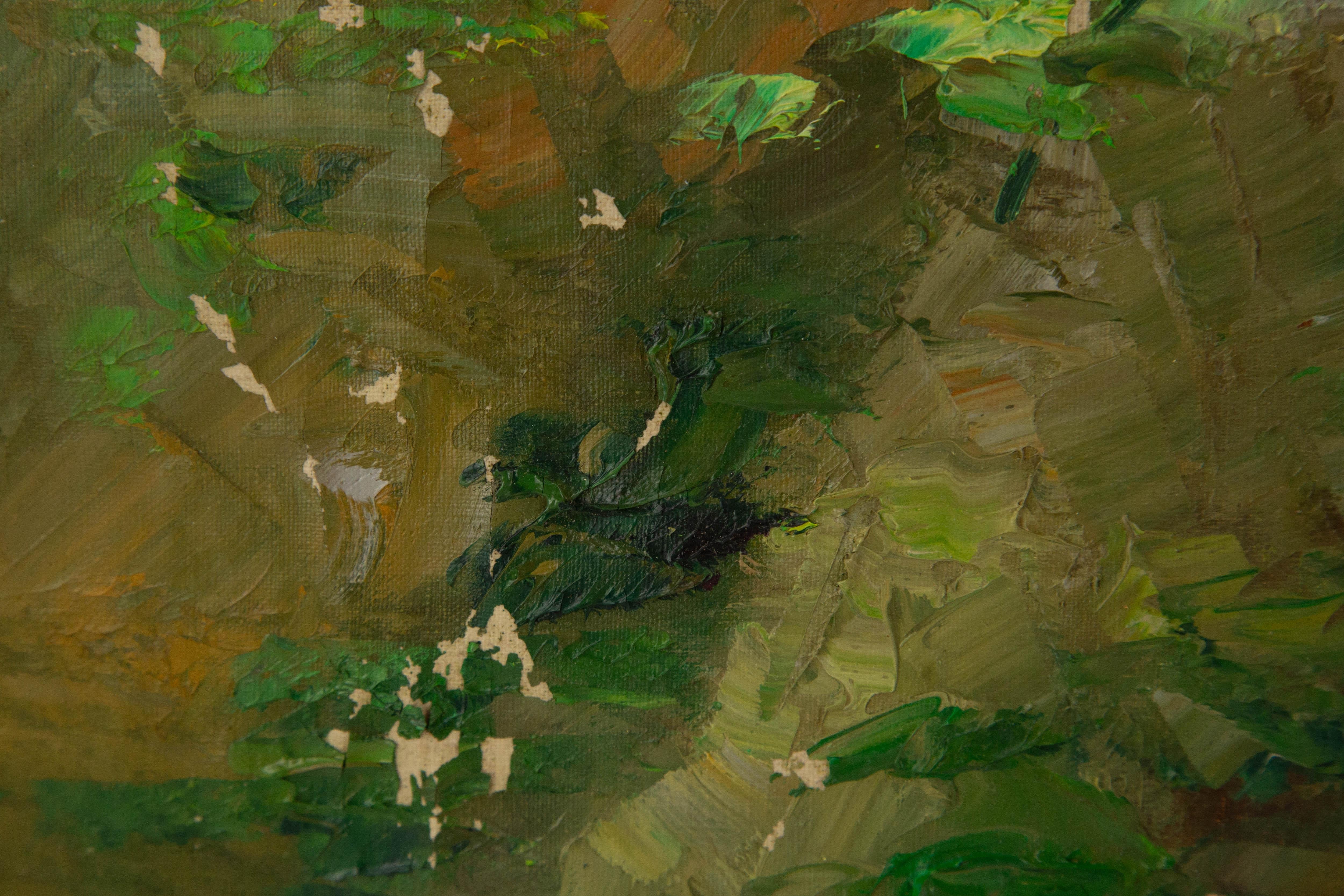 Mingjun Wang Landschaft, Original, Ölgemälde auf Leinwand, „Sommer blühend“, Mingjun Wang im Angebot 17