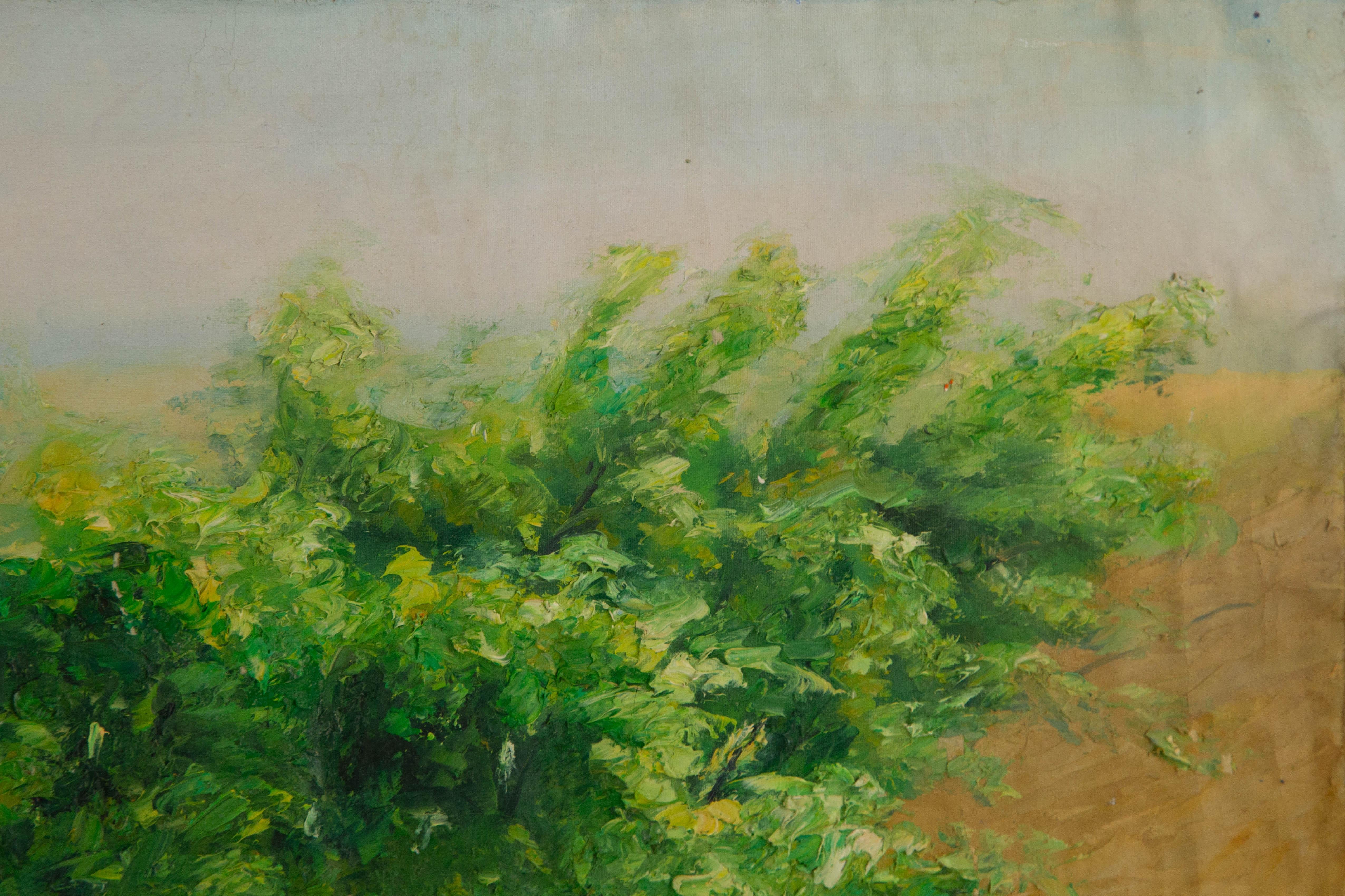 Mingjun Wang Landschaft, Original, Ölgemälde auf Leinwand, „Sommer blühend“, Mingjun Wang im Angebot 4