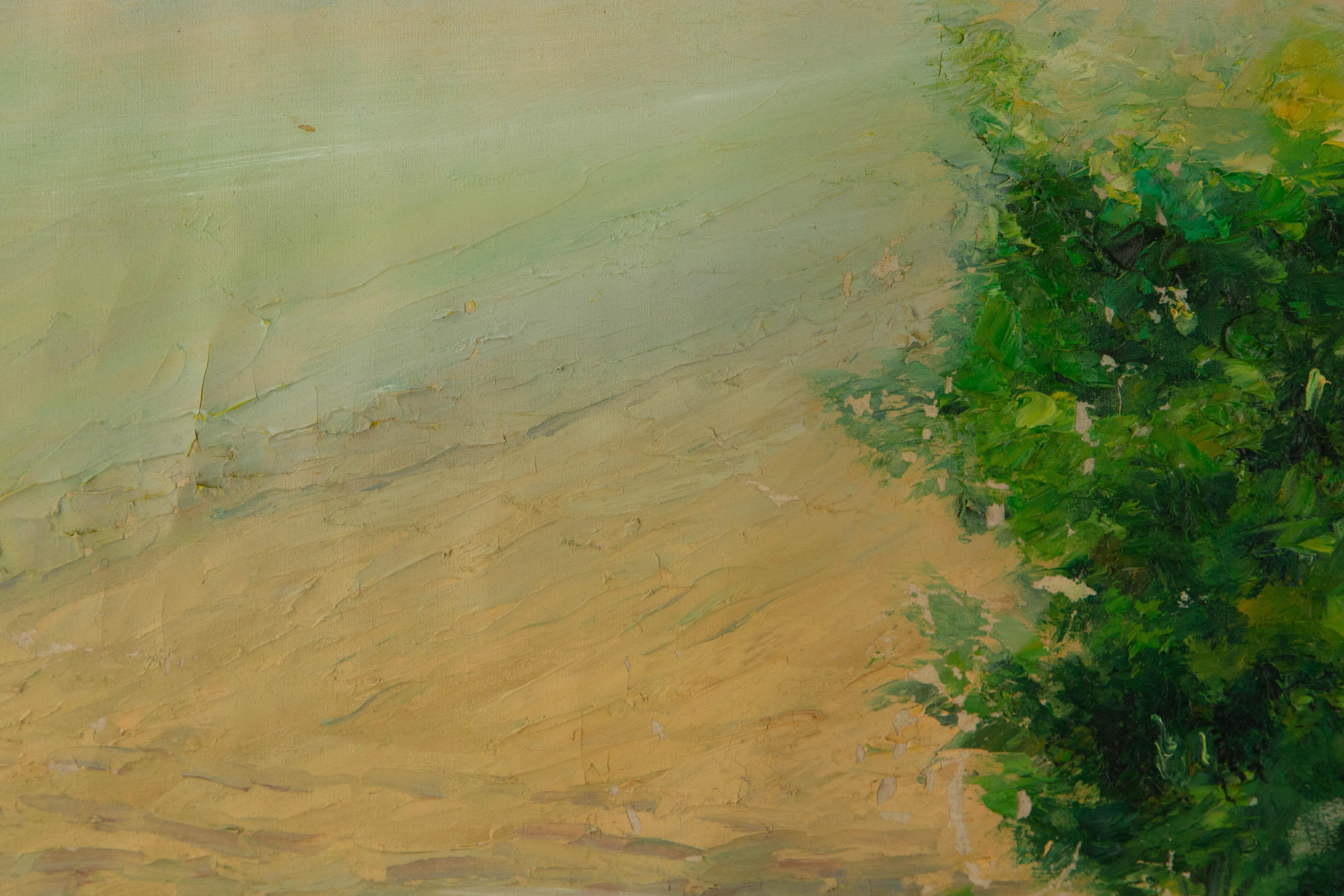 Mingjun Wang Landschaft, Original, Ölgemälde auf Leinwand, „Sommer blühend“, Mingjun Wang im Angebot 8
