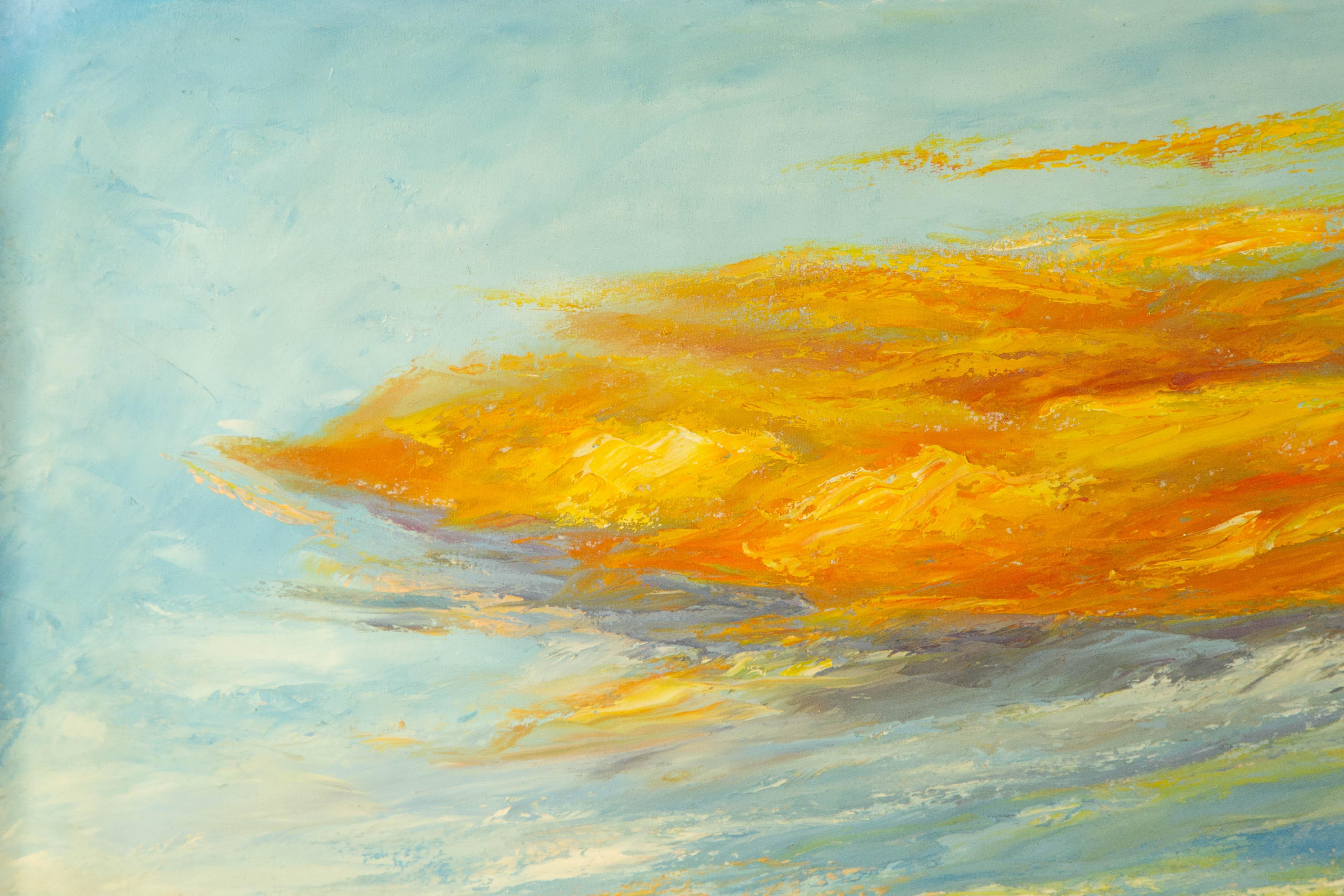 Mingjun Wang Landscape Original Oil On Canvas 
