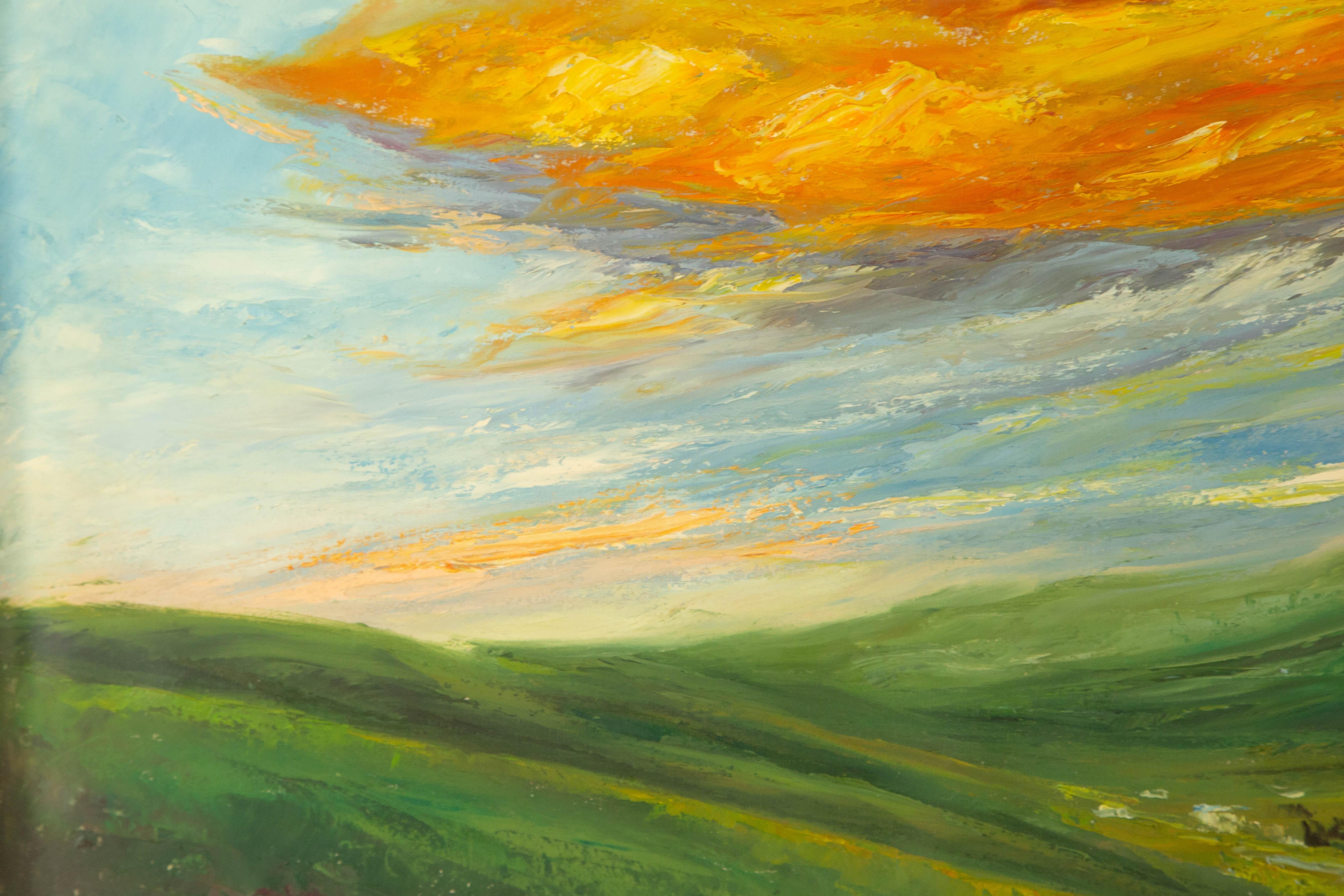 Mingjun Wang Landscape Original Oil On Canvas 