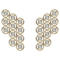 Mingle Le Petite Cascading 11 Diamond Earrings 18K Gold