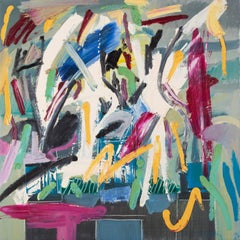 Minglei Wang Abstract Original Oil On Canvas "Boow"