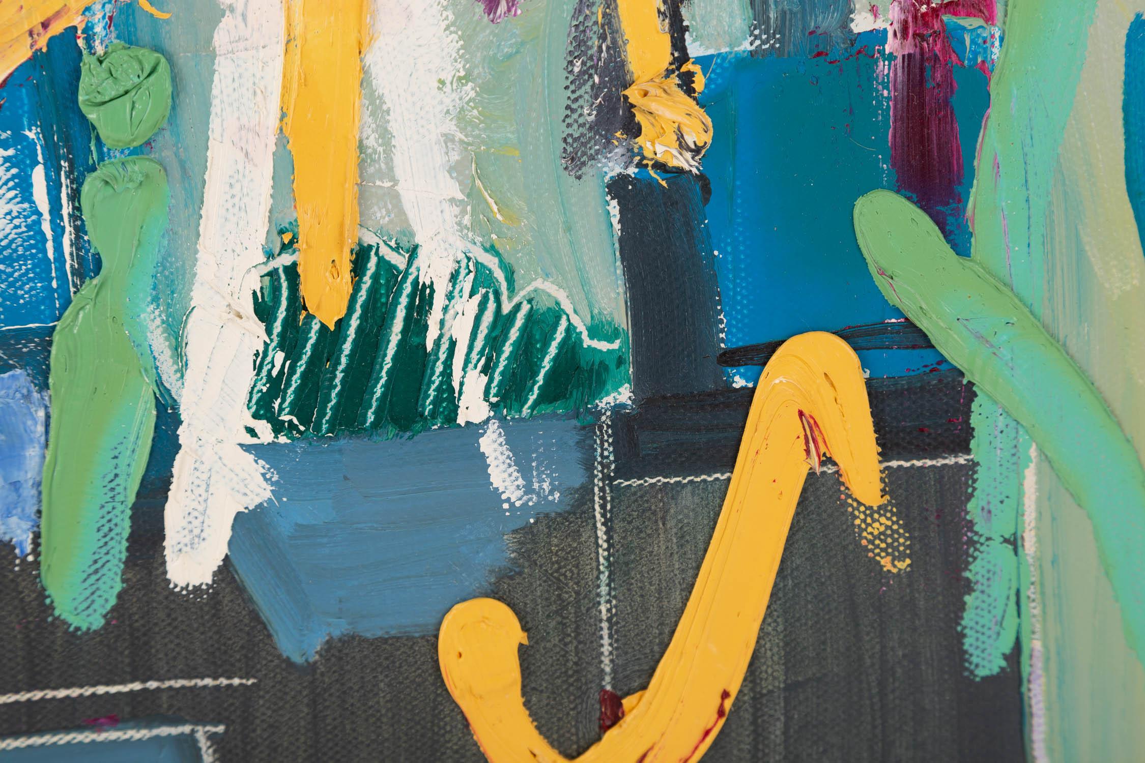 Minglei Wang Abstrakt Original Öl auf Leinwand 