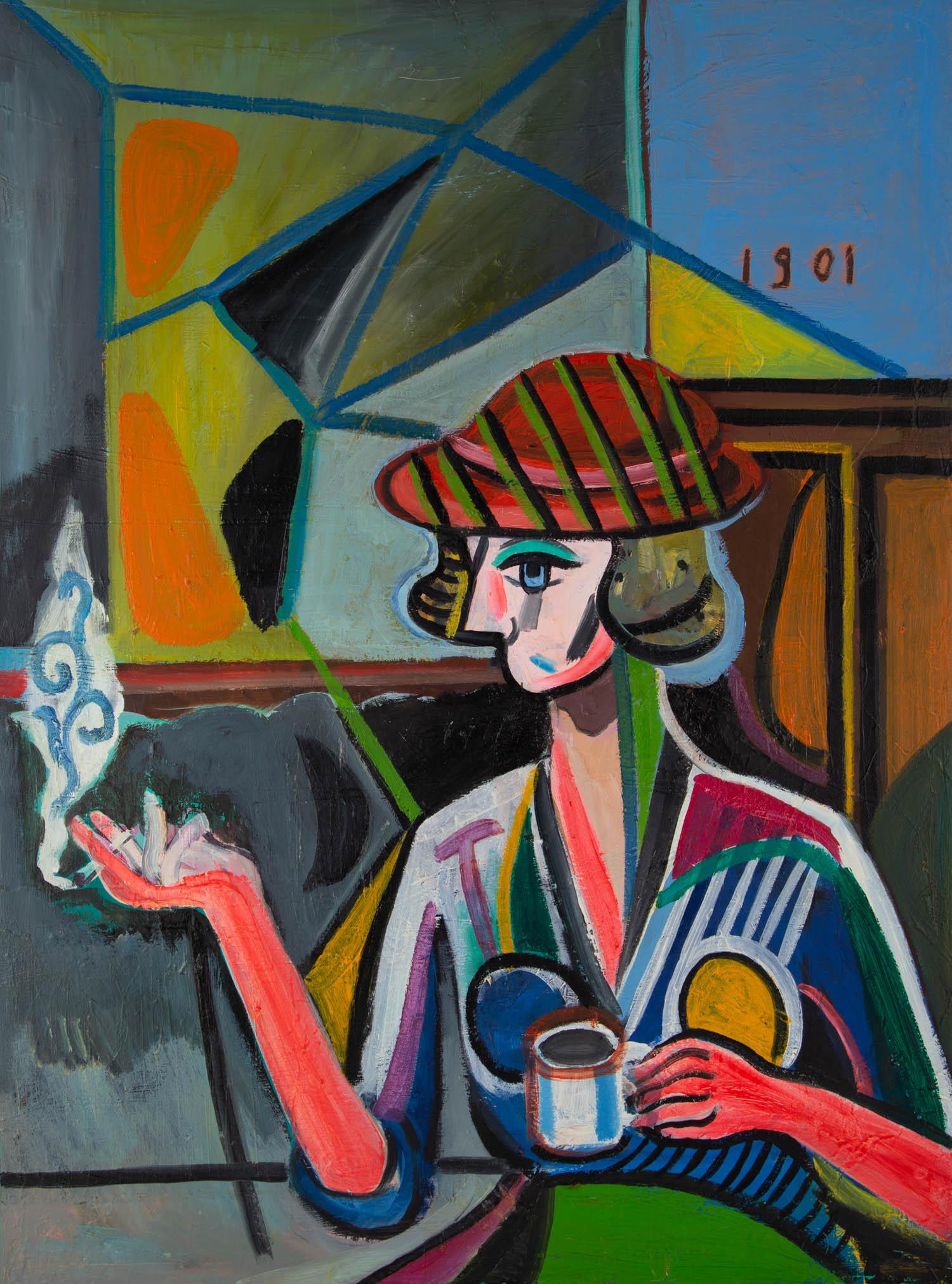 Minglei Wang Cubism Original Oil On Canvas 