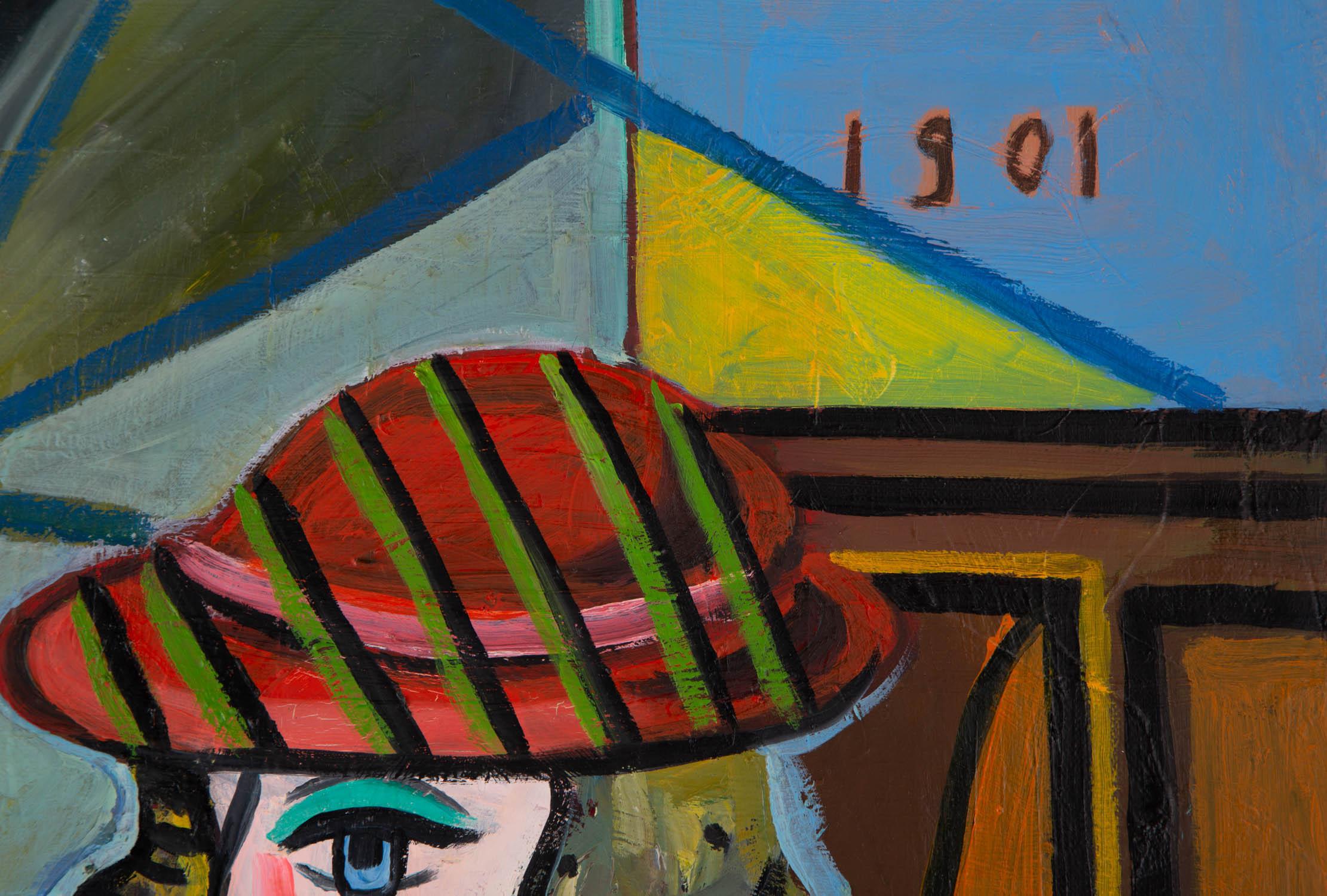 Minglei Wang Cubism Original Oil On Canvas 