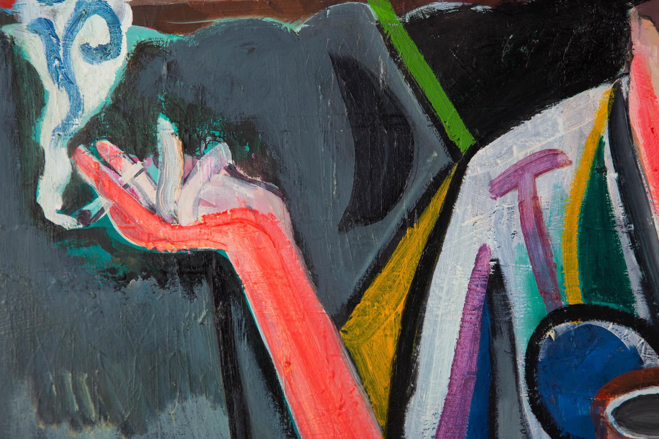 Minglei Wang Cubism Original Oil On Canvas 