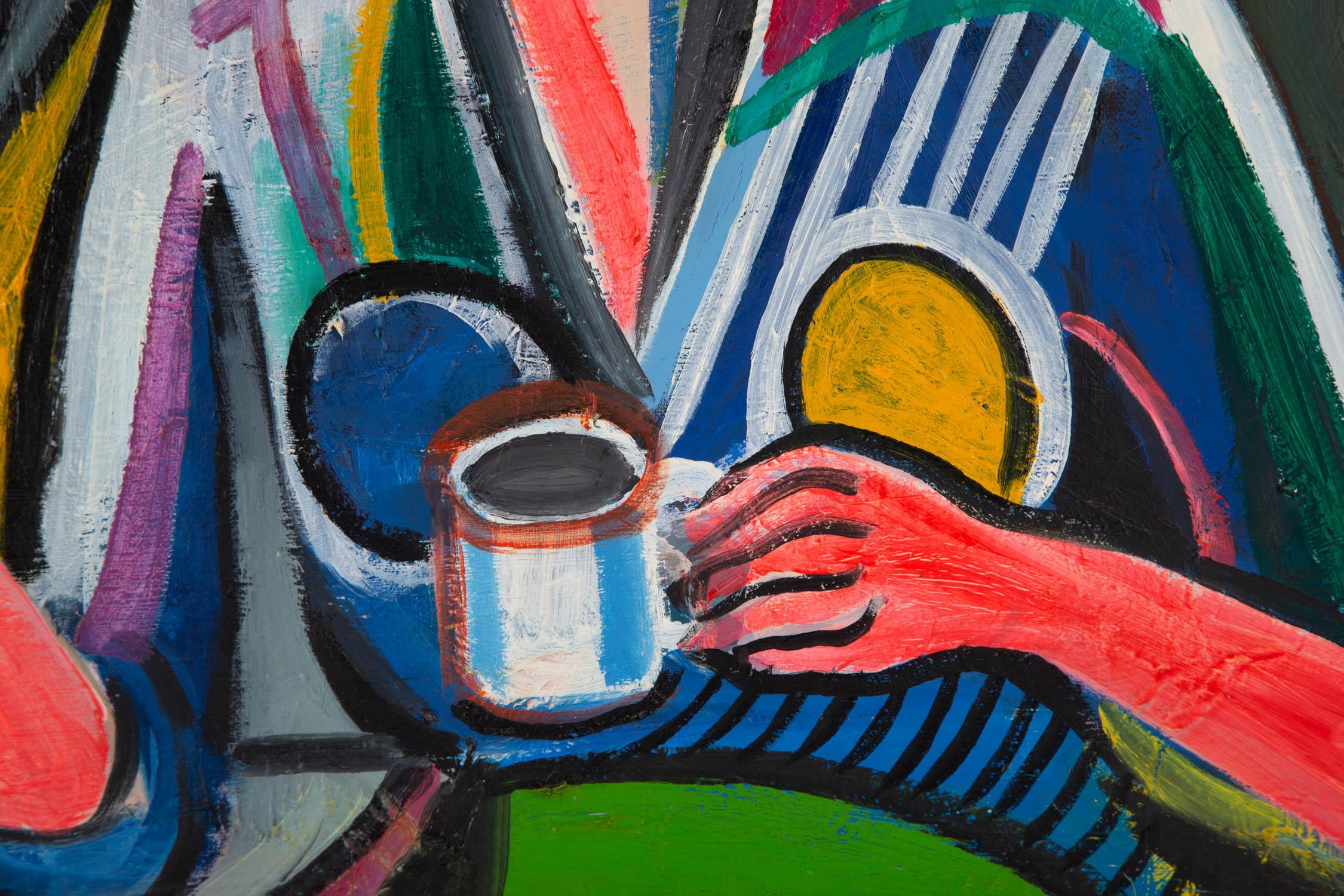 Minglei Wang Cubism Original Oil On Canvas 