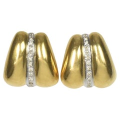 Mings 14k & Diamond Pierced Earrings