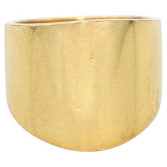Ming Ming, bague à large bande conique en or jaune 18k