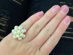 Mings Akoya Pearl Ring in 14k Yellow Gold