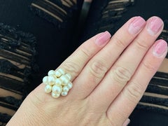 Mings Akoya Pearl Ring in 14k Yellow Gold
