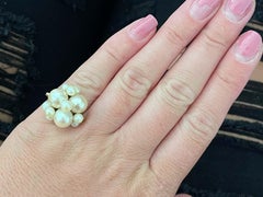 Mings Akoya Pearl Ring in 14k Yellow Gold